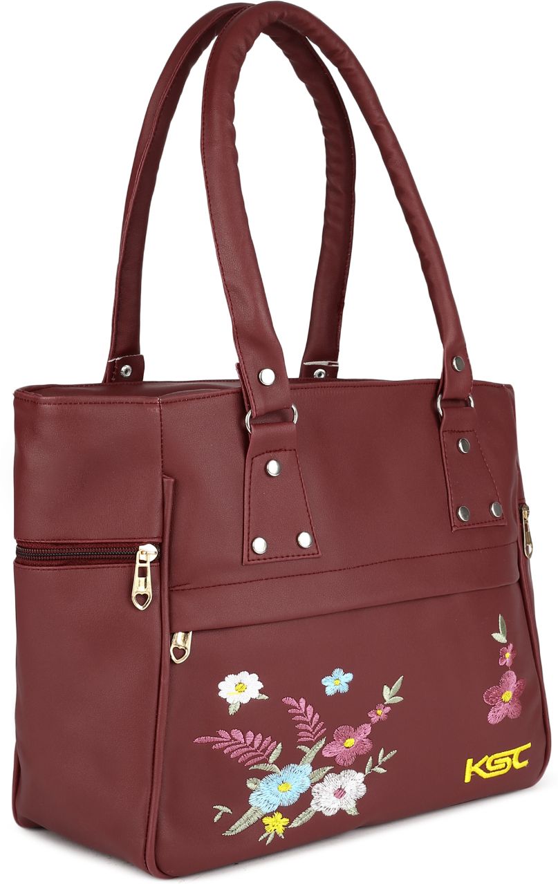 khatushyam collection Women Maroon Hand-held Bag-picture-47