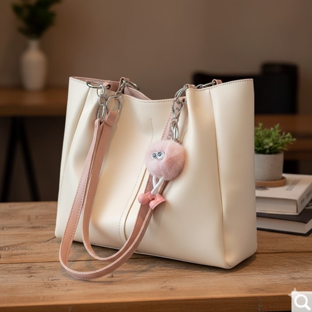 aesthetic Women Pink Shoulder Bag-picture-3