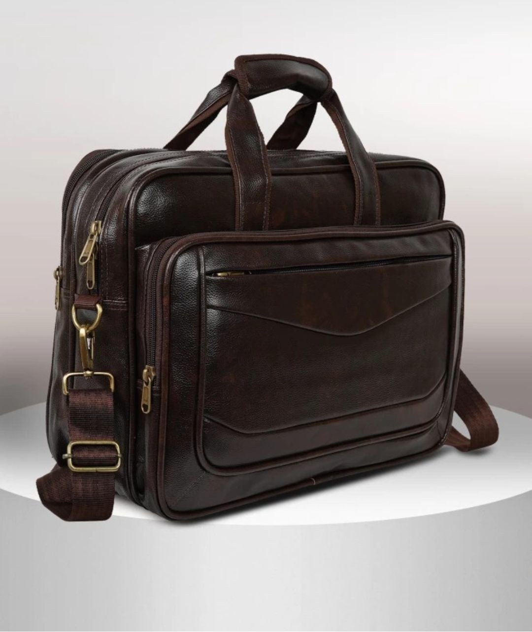 Men & Women Brown Messenger Bag - Extra Spacious-image-19