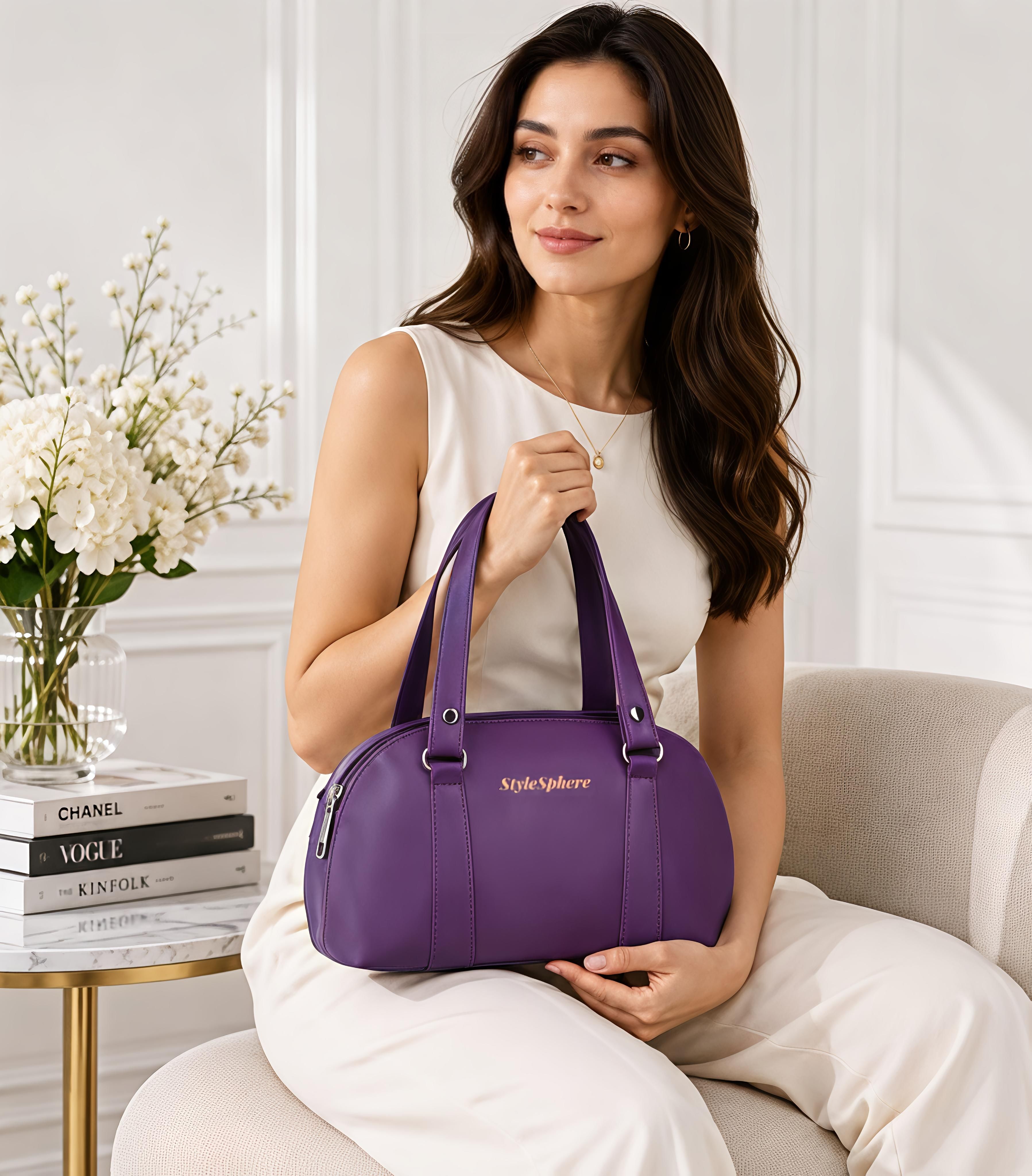 Women Purple Hand-held Bag-image-34