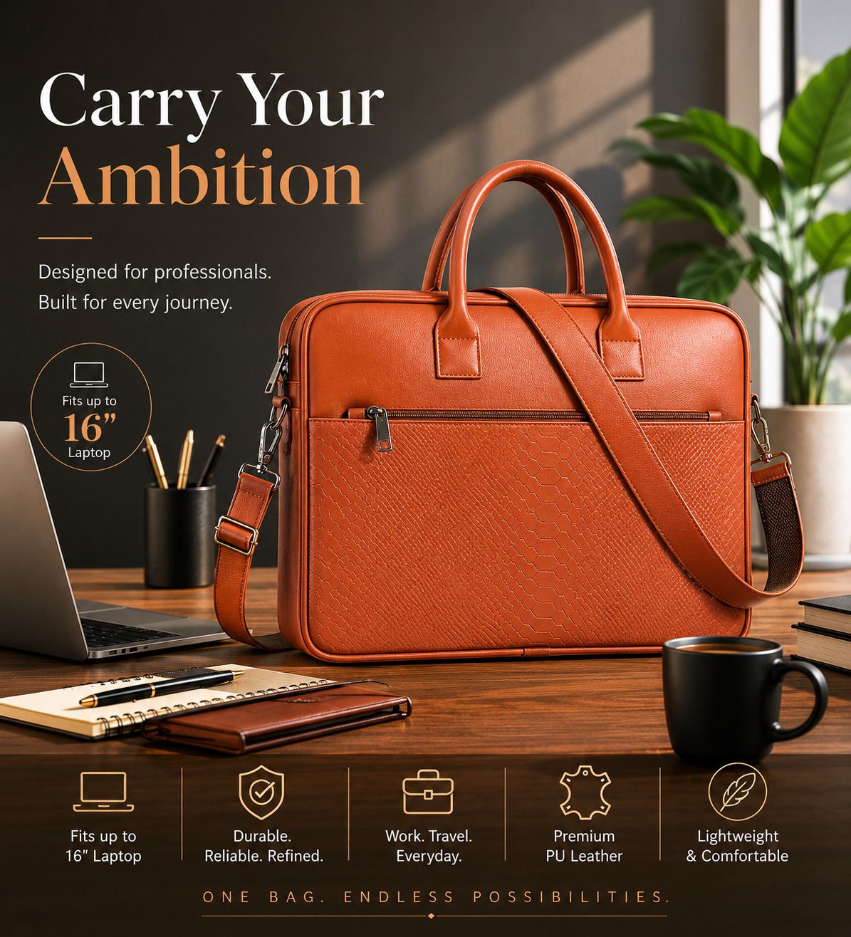bagneeds Men & Women Tan Messenger Bag-picture-15