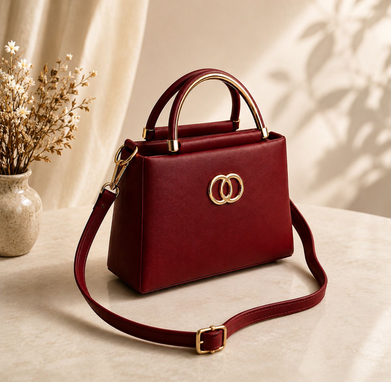 amiro Women Maroon Messenger Bag-picture-26