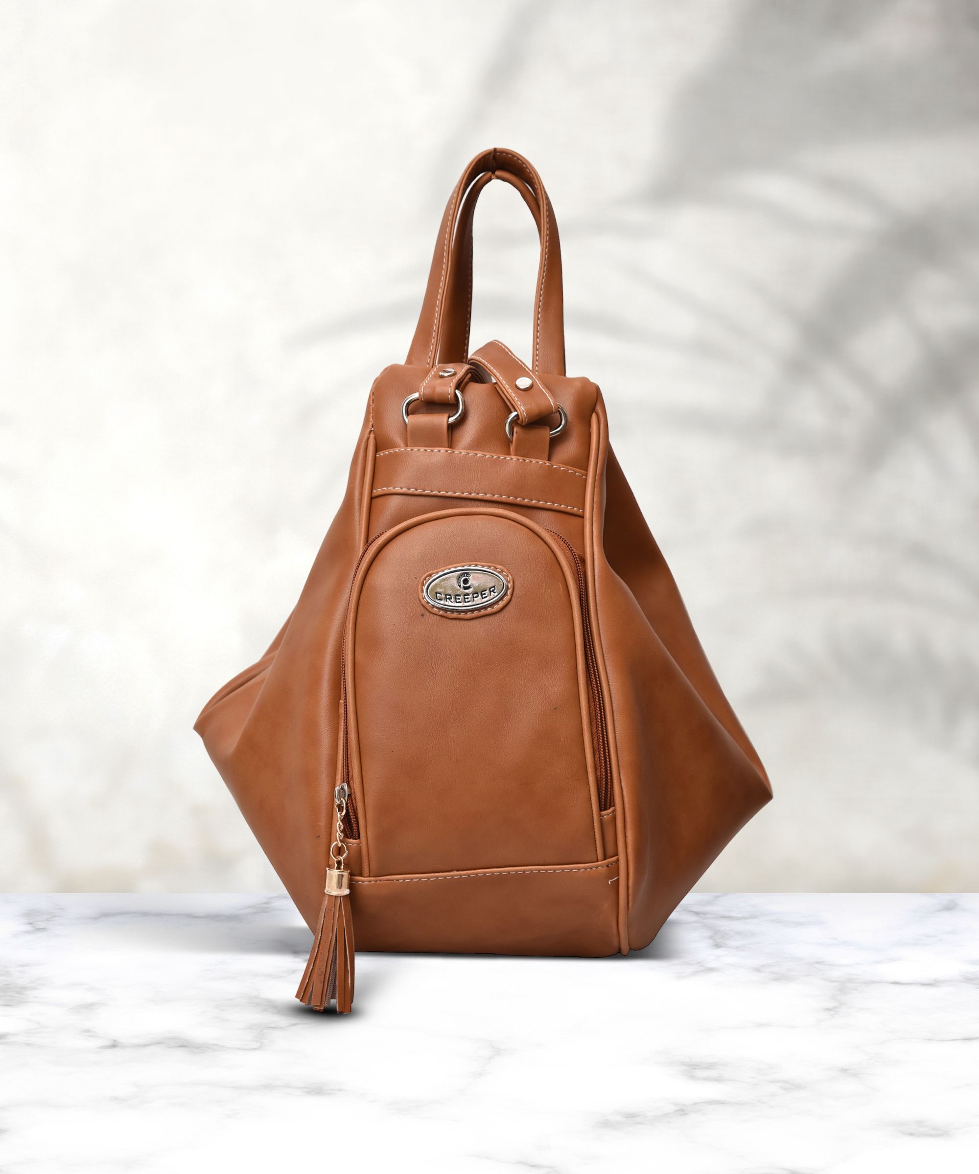 creeper Women Tan Shoulder Bag - Regular Size-picture-14