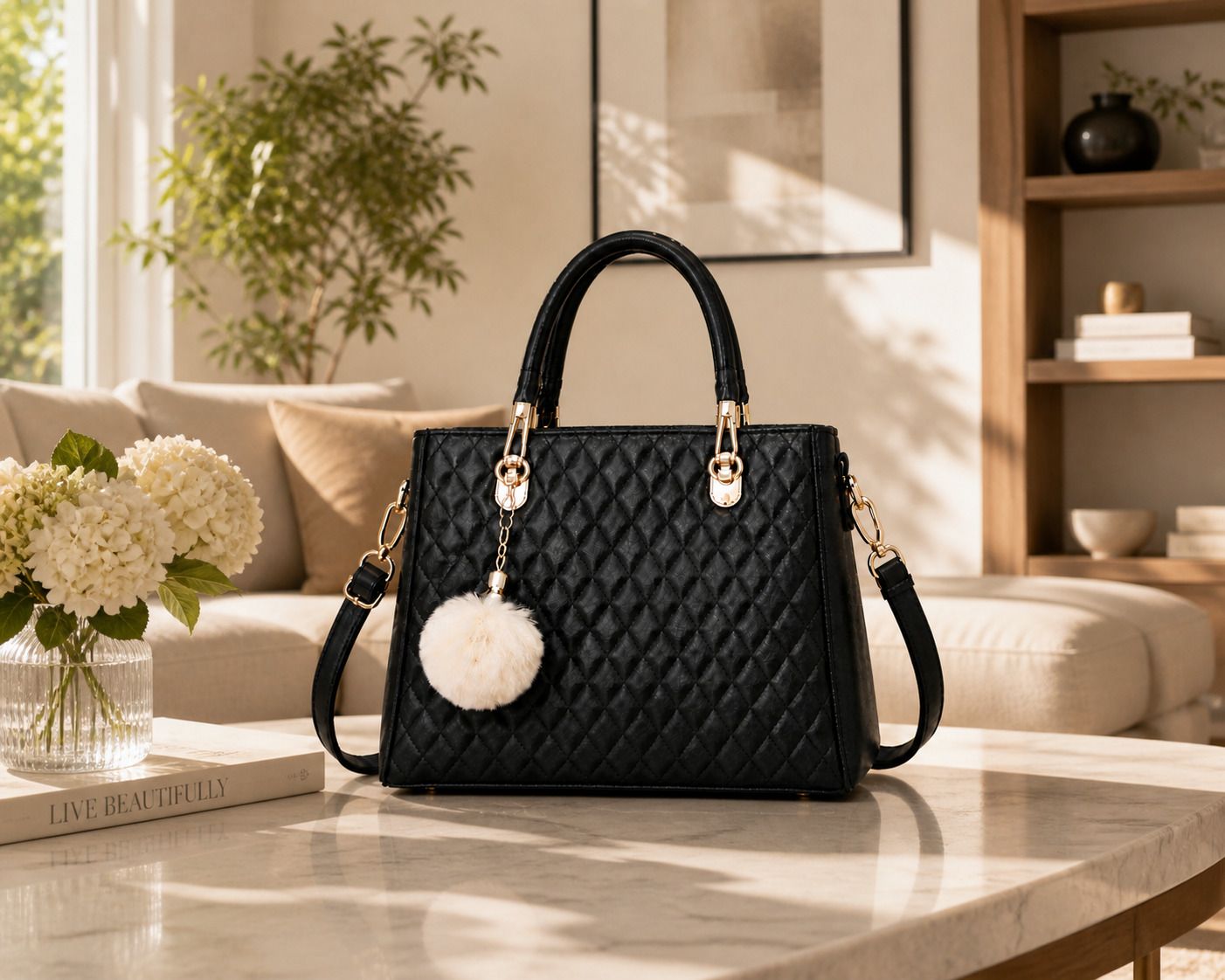 laik Women Black Hand-held Bag-picture-9