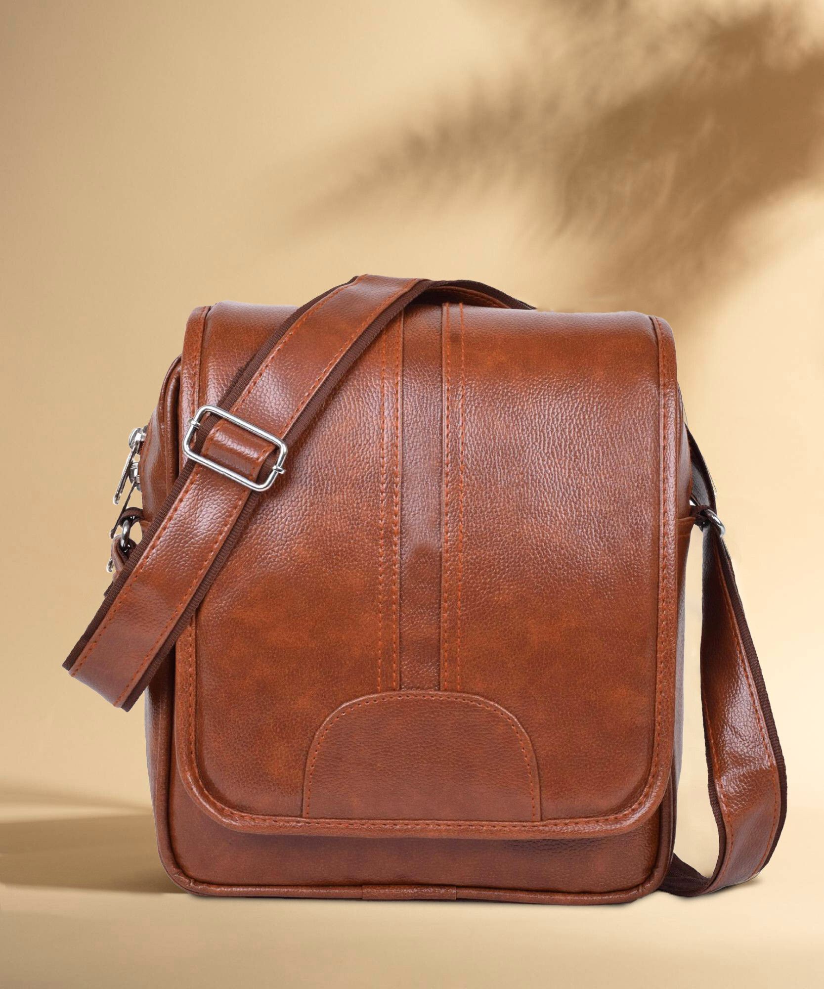 Men & Women Tan Messenger Bag-image-27