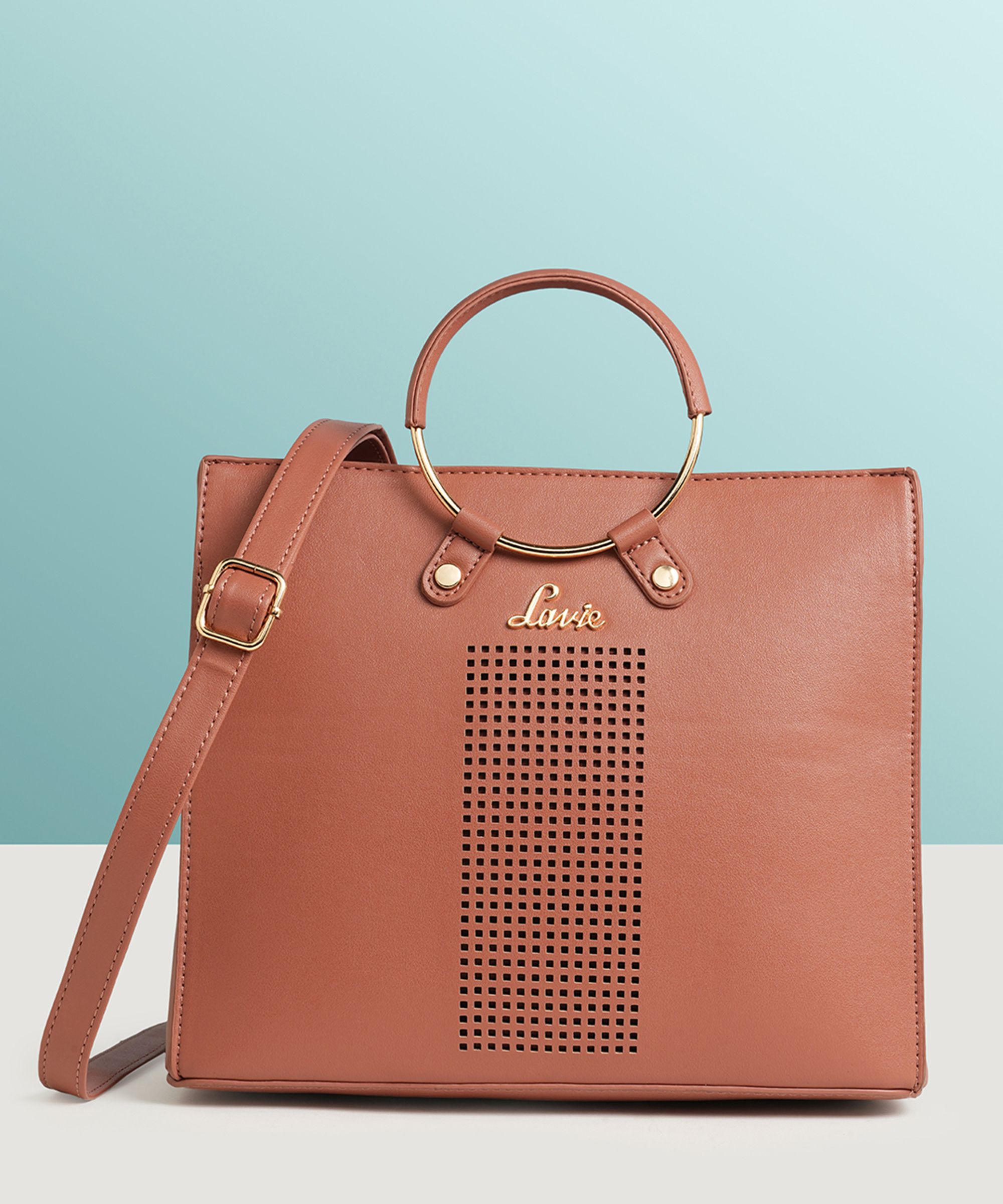 Women Tan Satchel - Mini-image-1