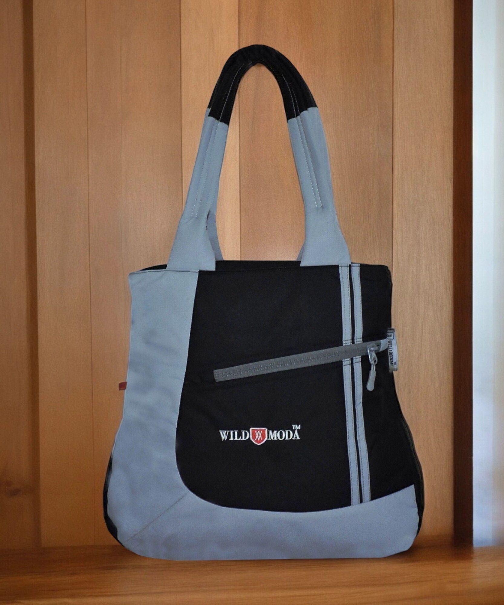 wildmoda Women Black, Grey Shoulder Bag - Regular Size-picture-20