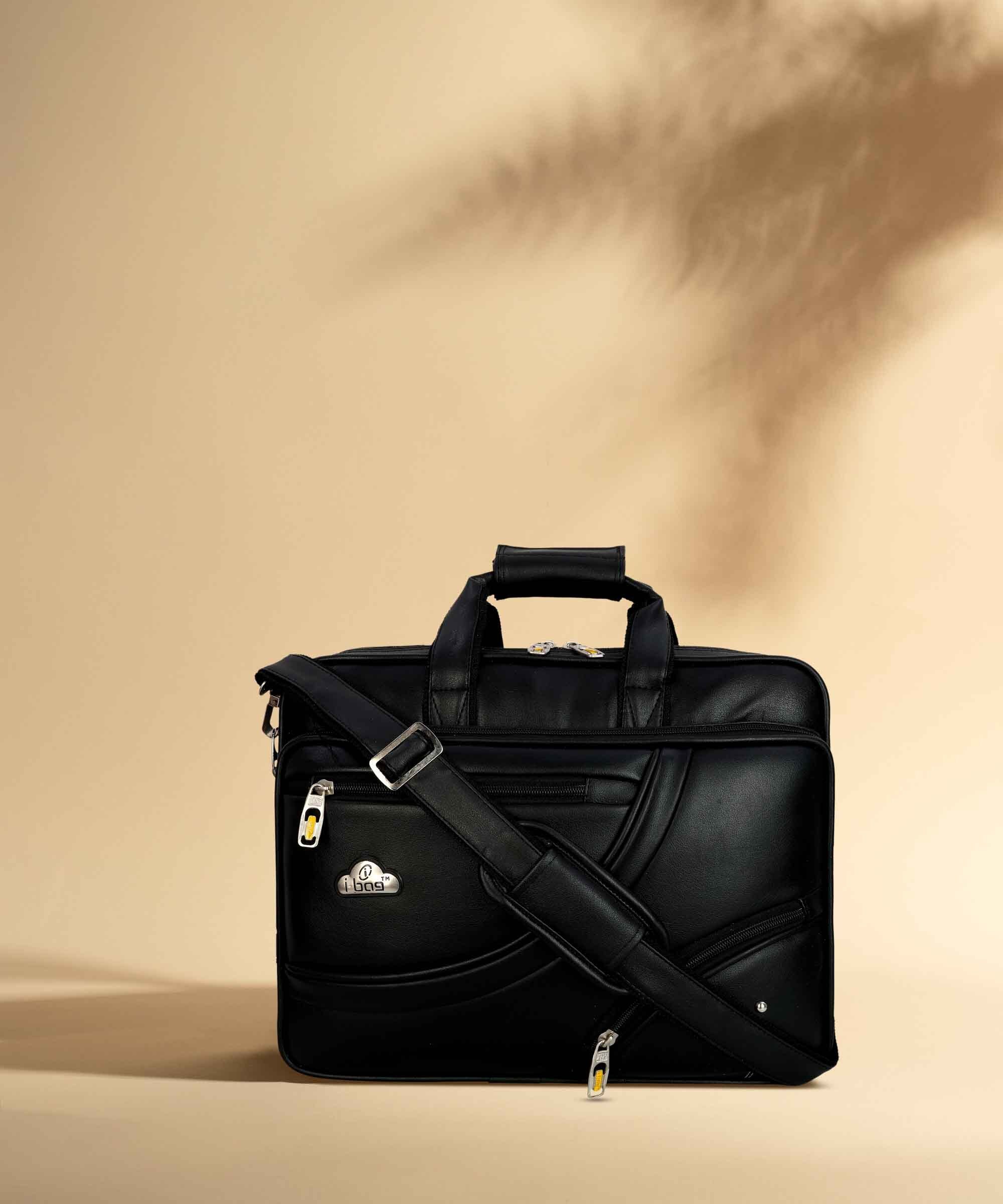 i-bag Men Black Messenger Bag - Extra Spacious-picture-14