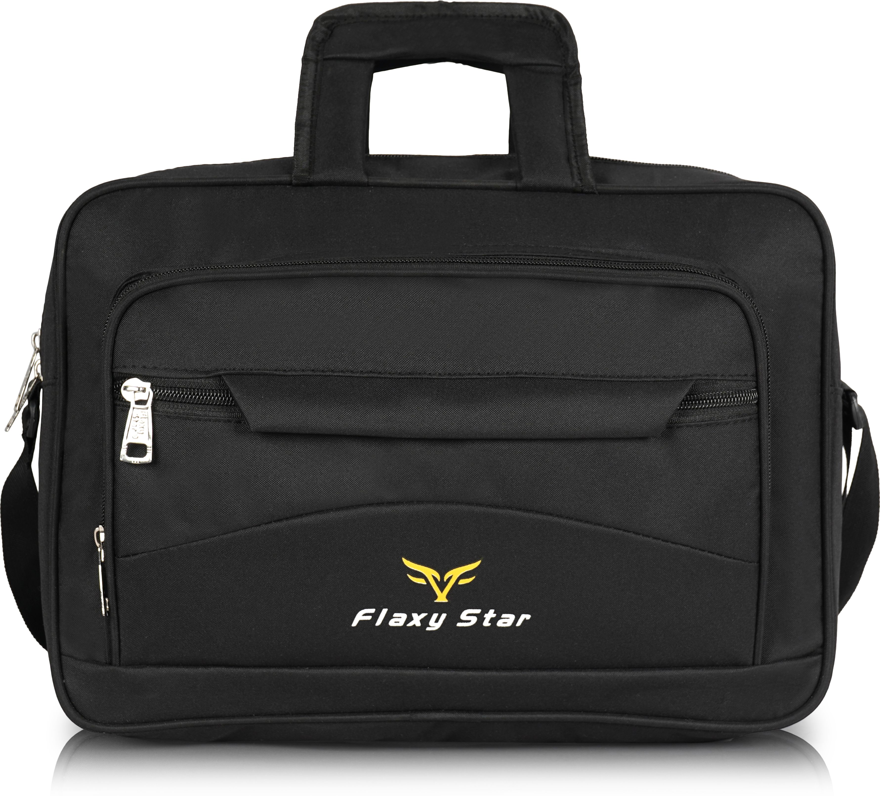 flaxy star Men & Women Black Messenger Bag-picture-36