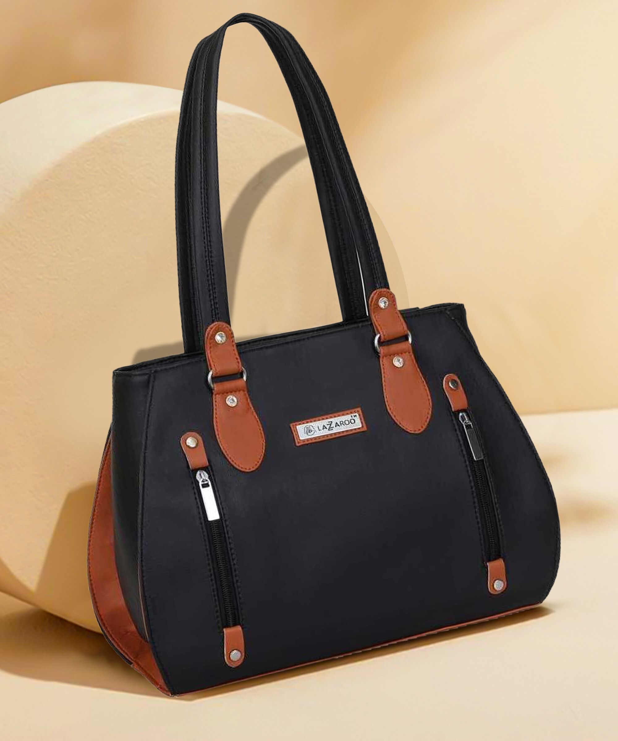 lazzaroo Women Black Shoulder Bag-picture-2