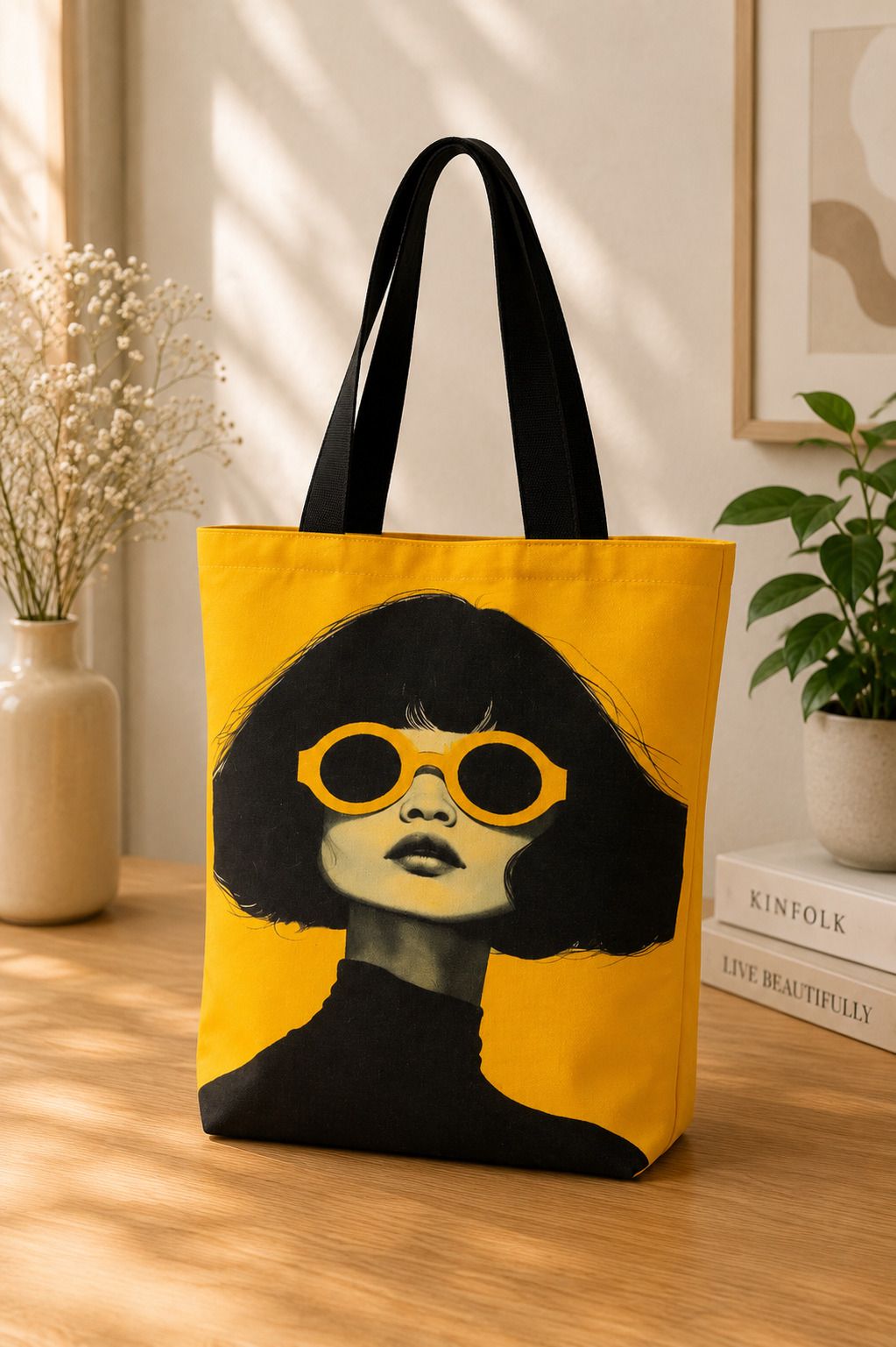 Women Yellow Messenger Bag-image-4