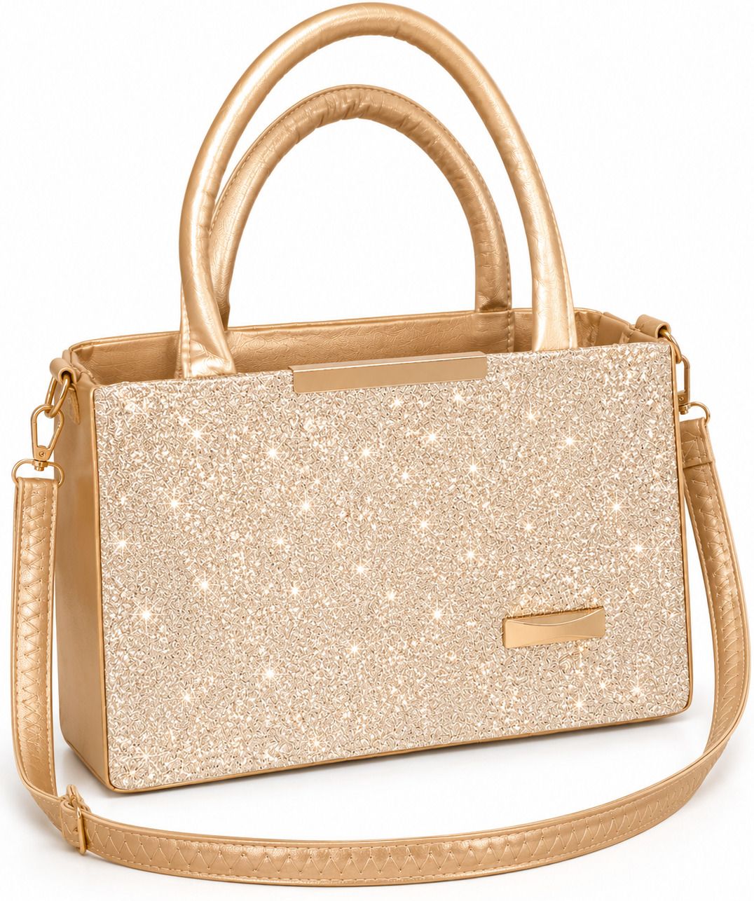 ankit international Women Gold Shoulder Bag-picture-5