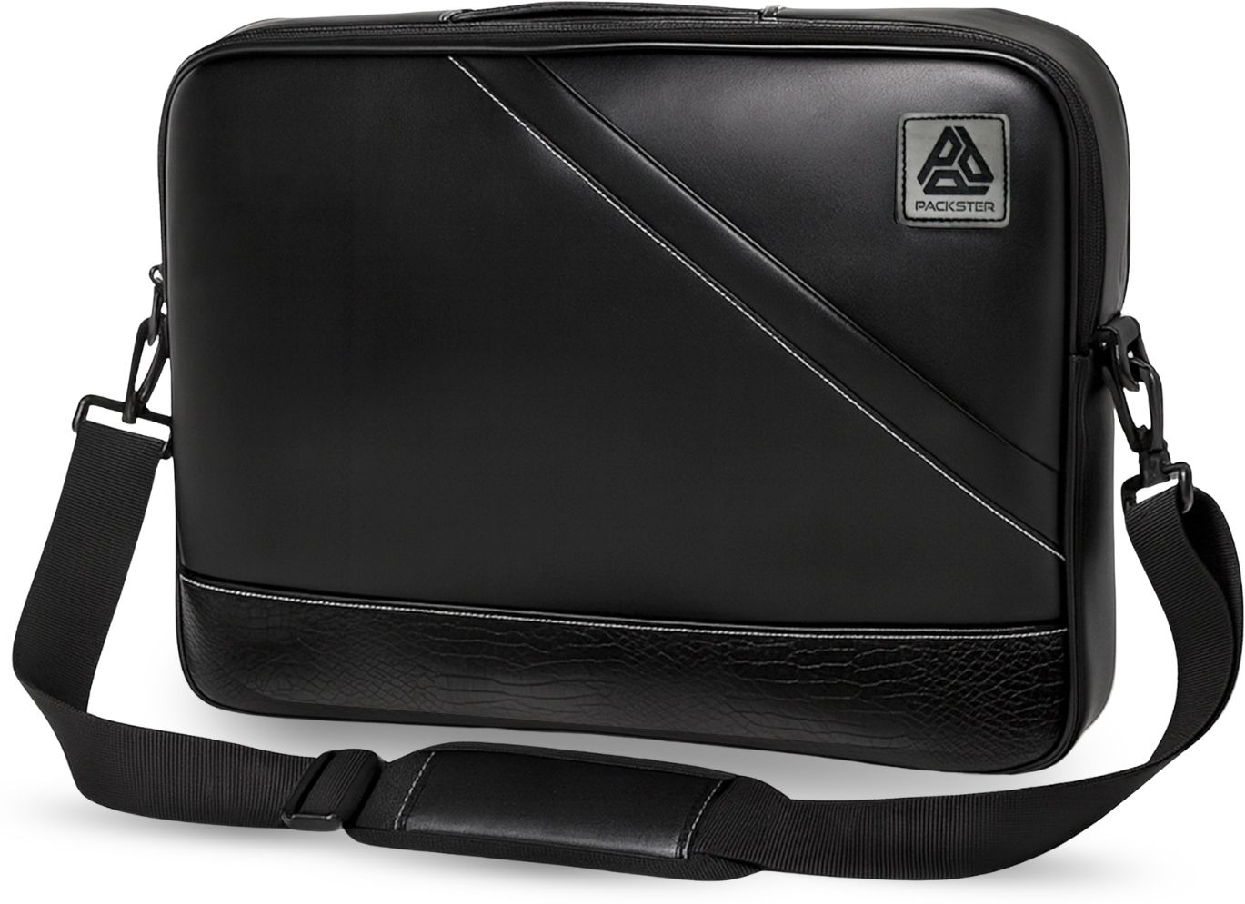 packster Men & Women Black Messenger Bag-picture-38