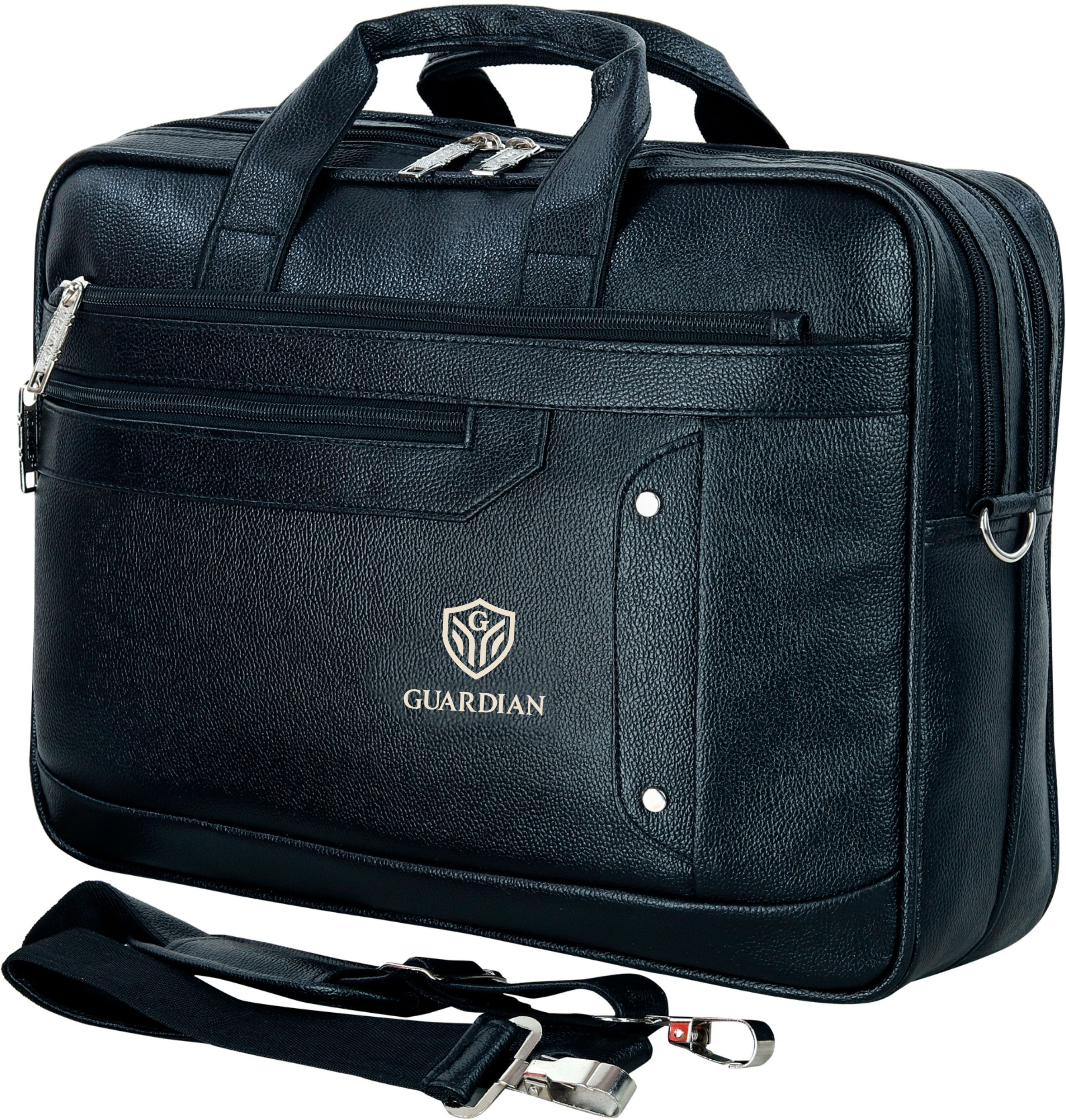 Men Black Messenger Bag-image-41