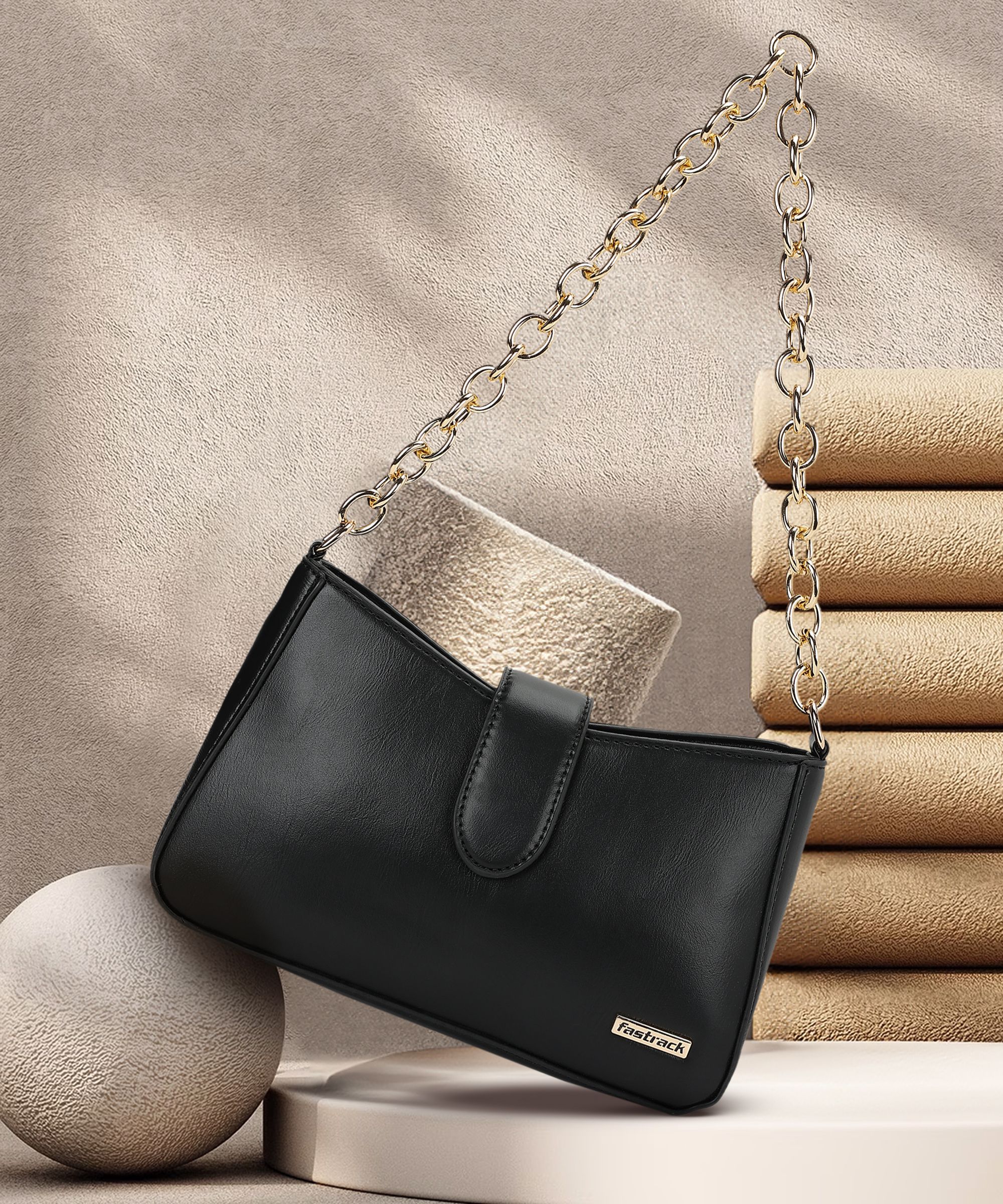 fastrack Women Black Shoulder Bag-picture-41