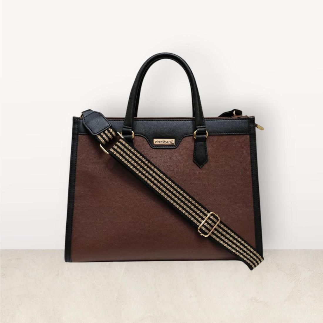 Women Brown Hand-held Bag-image-28
