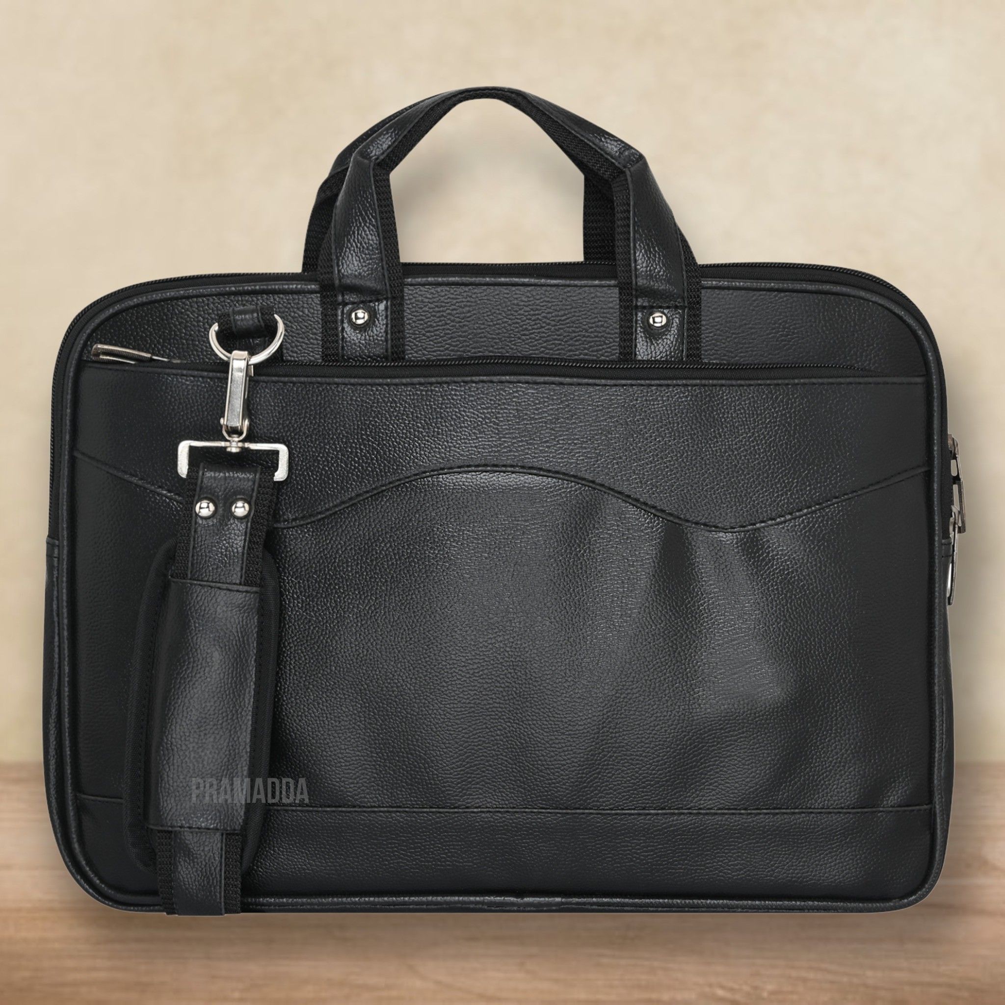 pramadda pure luxury Men Black Messenger Bag-picture-25