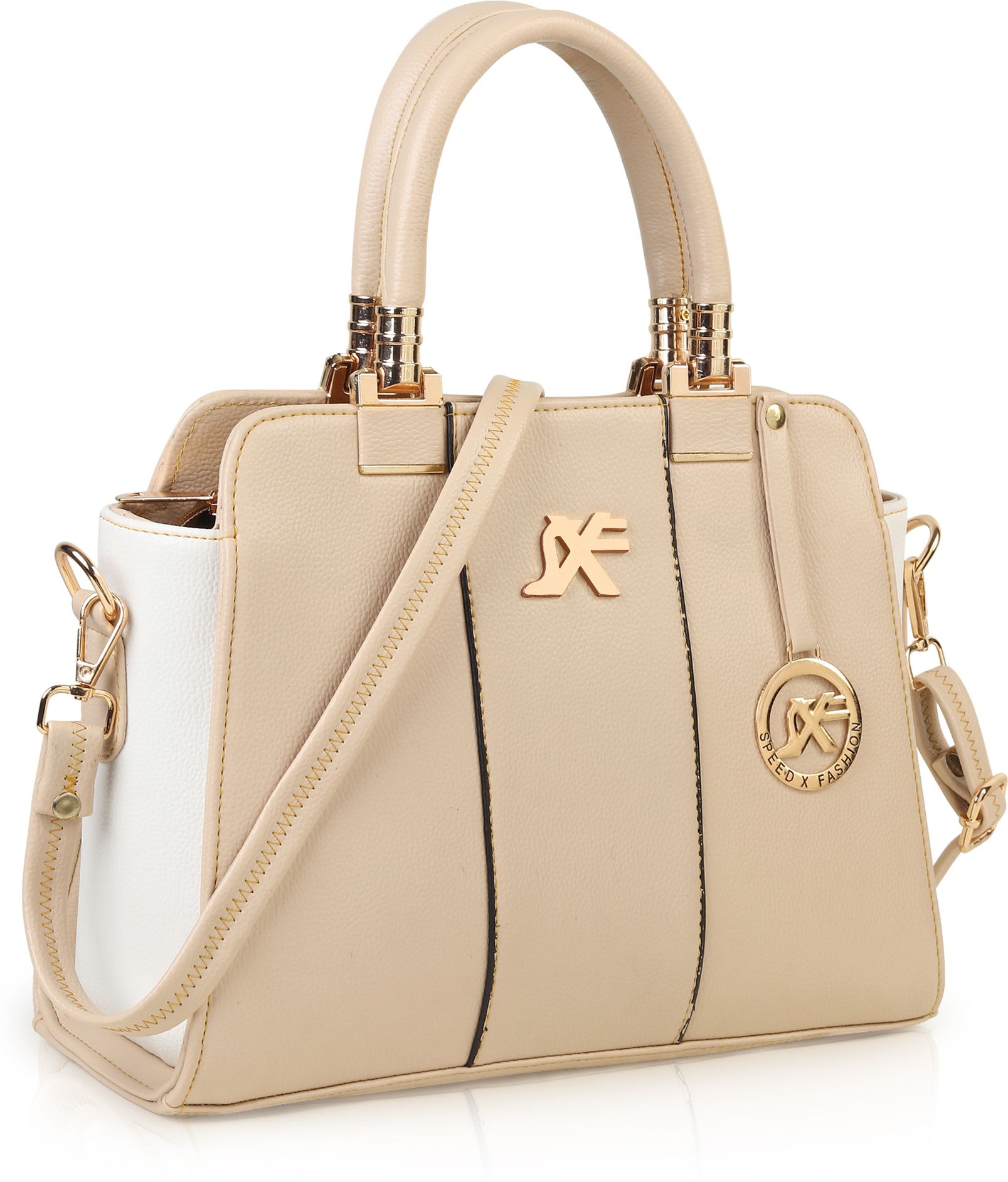 Women Beige Sling Bag-image-9