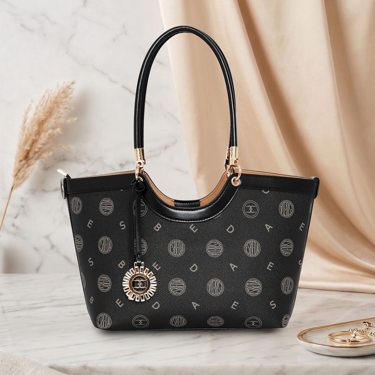 esbeda Women Black Shoulder Bag-picture-4