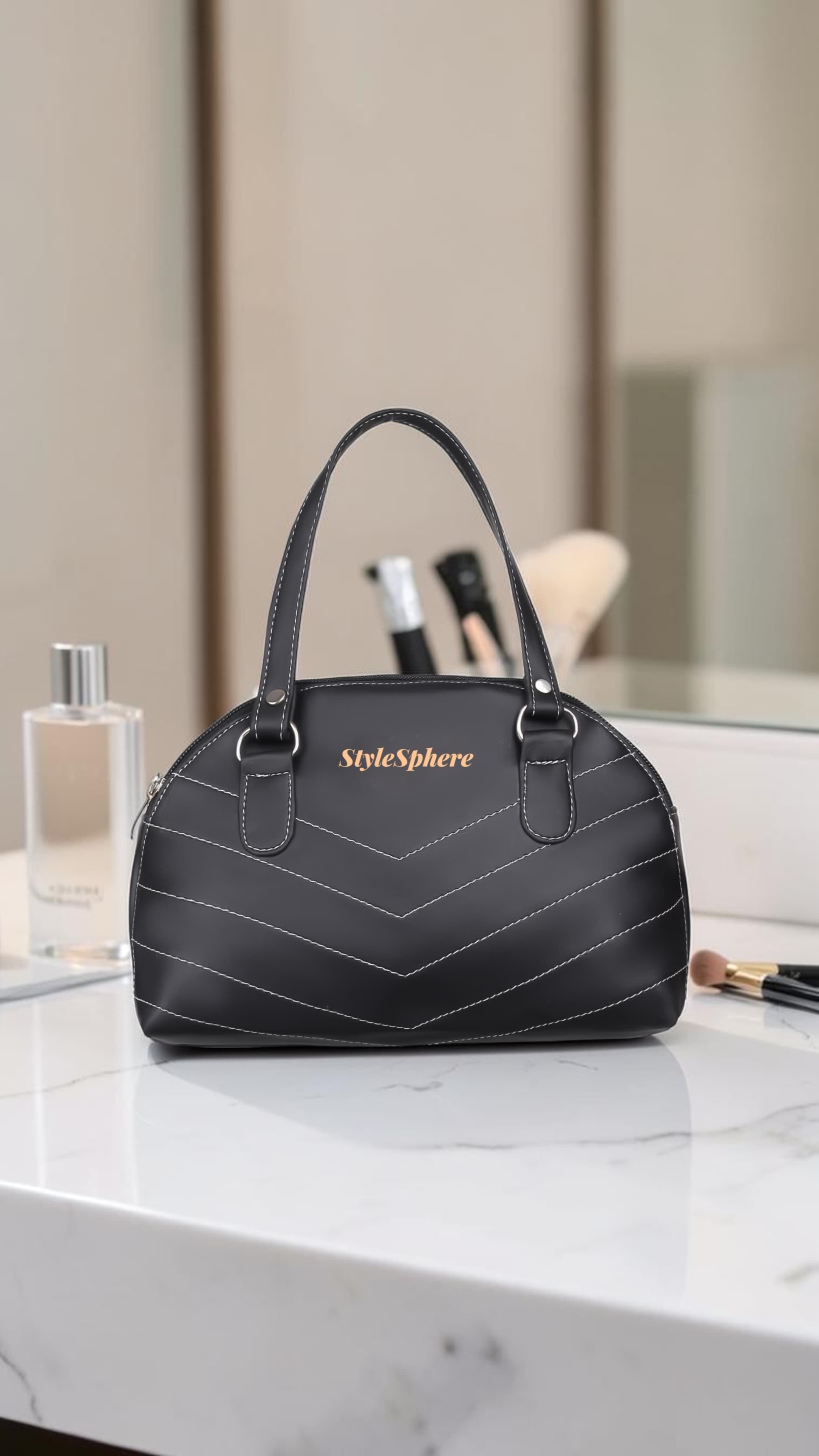Women Black Hand-held Bag-image-35