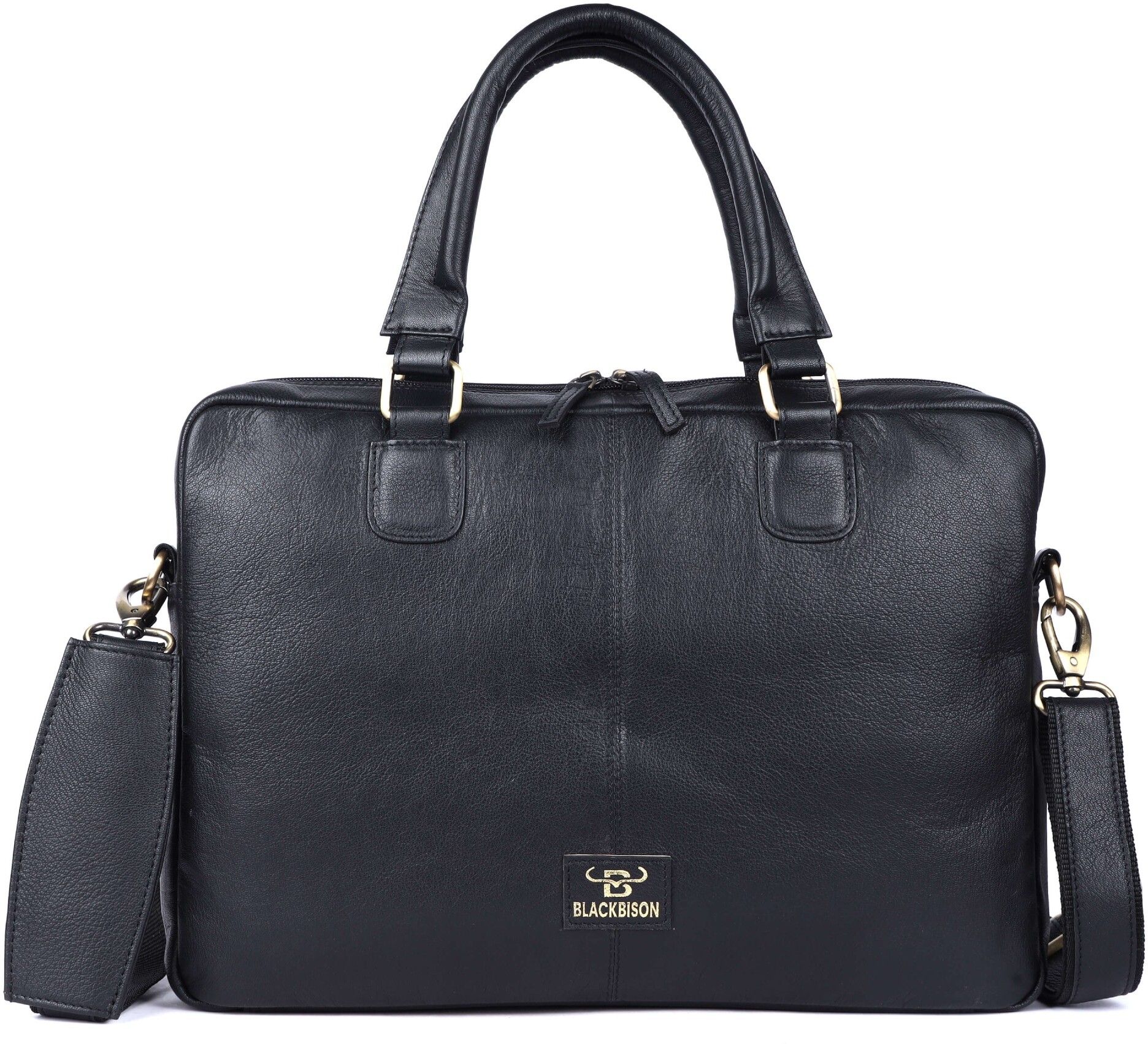 blackbison Men & Women Black Messenger Bag-picture-26