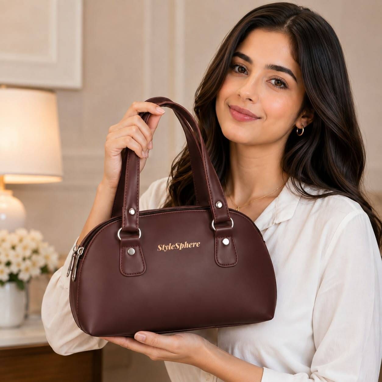 Women Brown Hand-held Bag-image-36