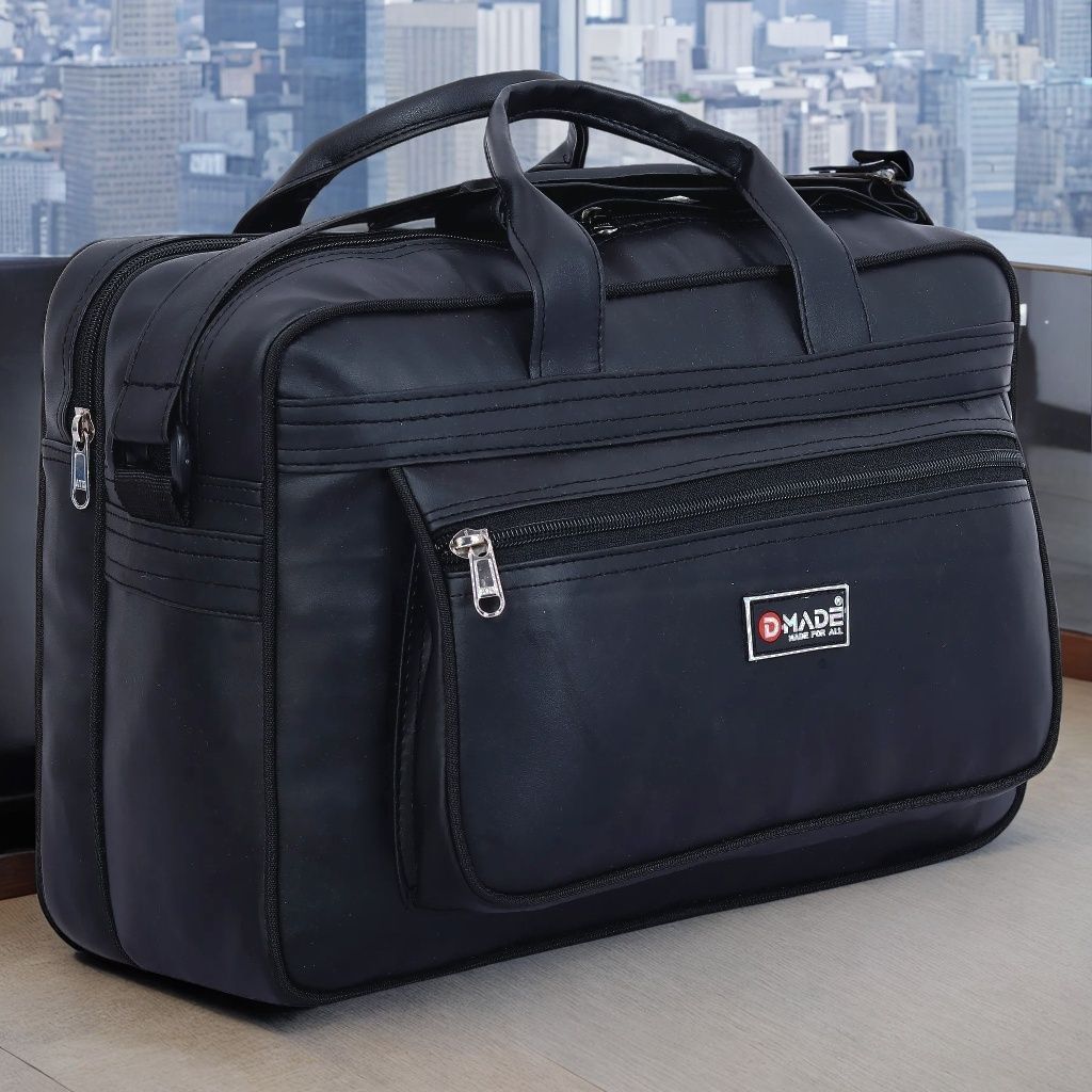 Men & Women Black Messenger Bag