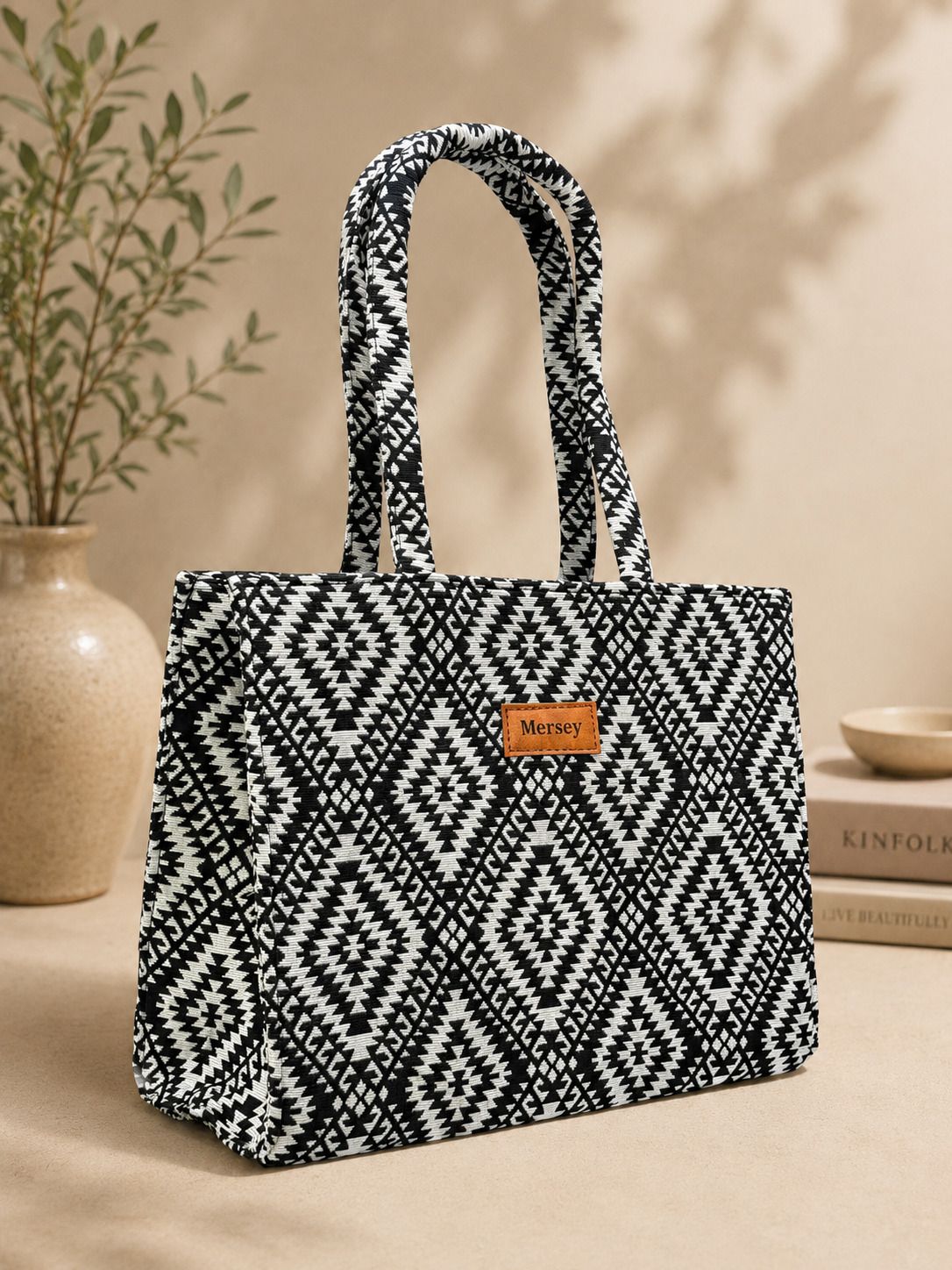 mersey Women Black, White Shoulder Bag-picture-20