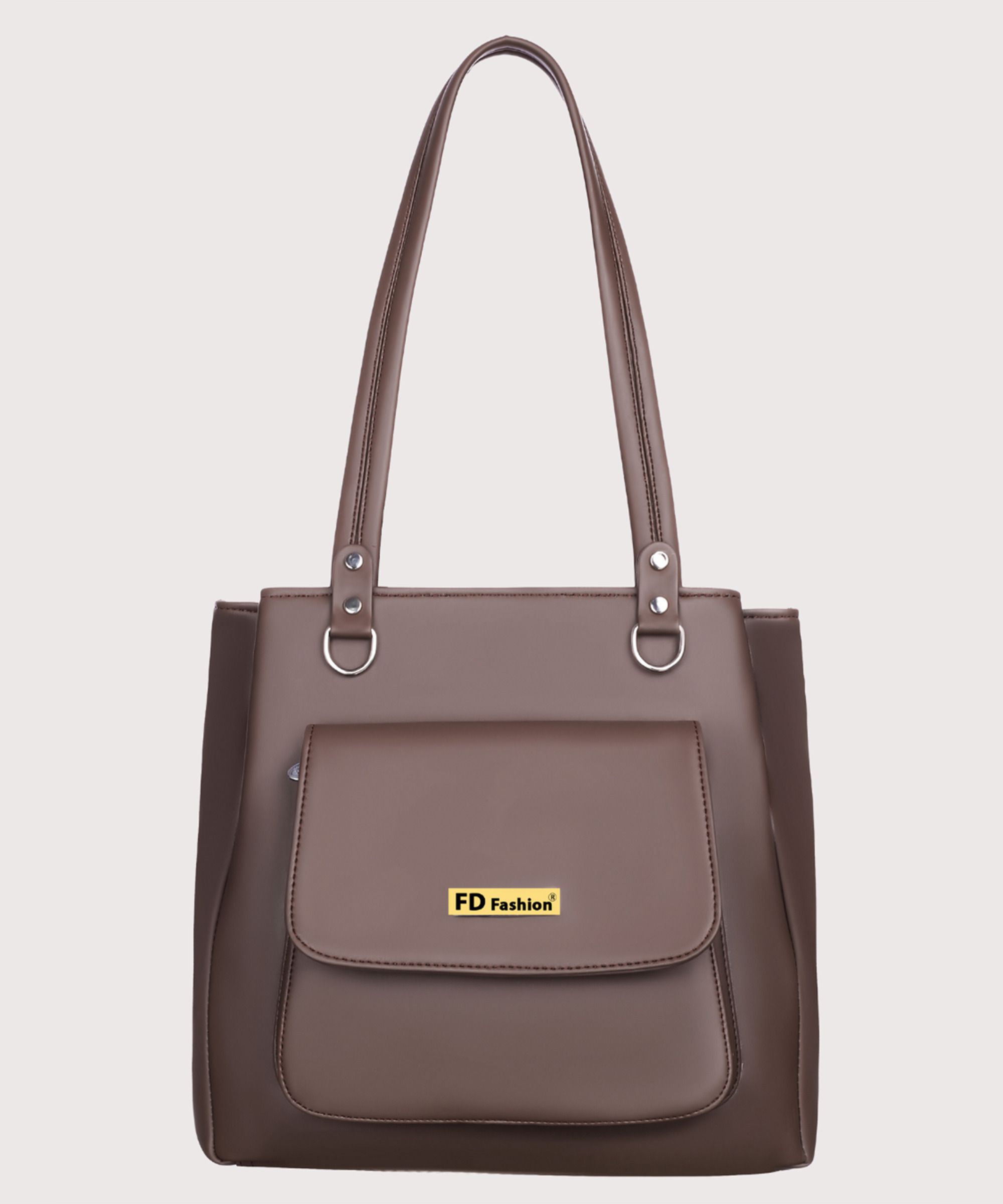 Women Brown Shoulder Bag - Extra Spacious-image-11