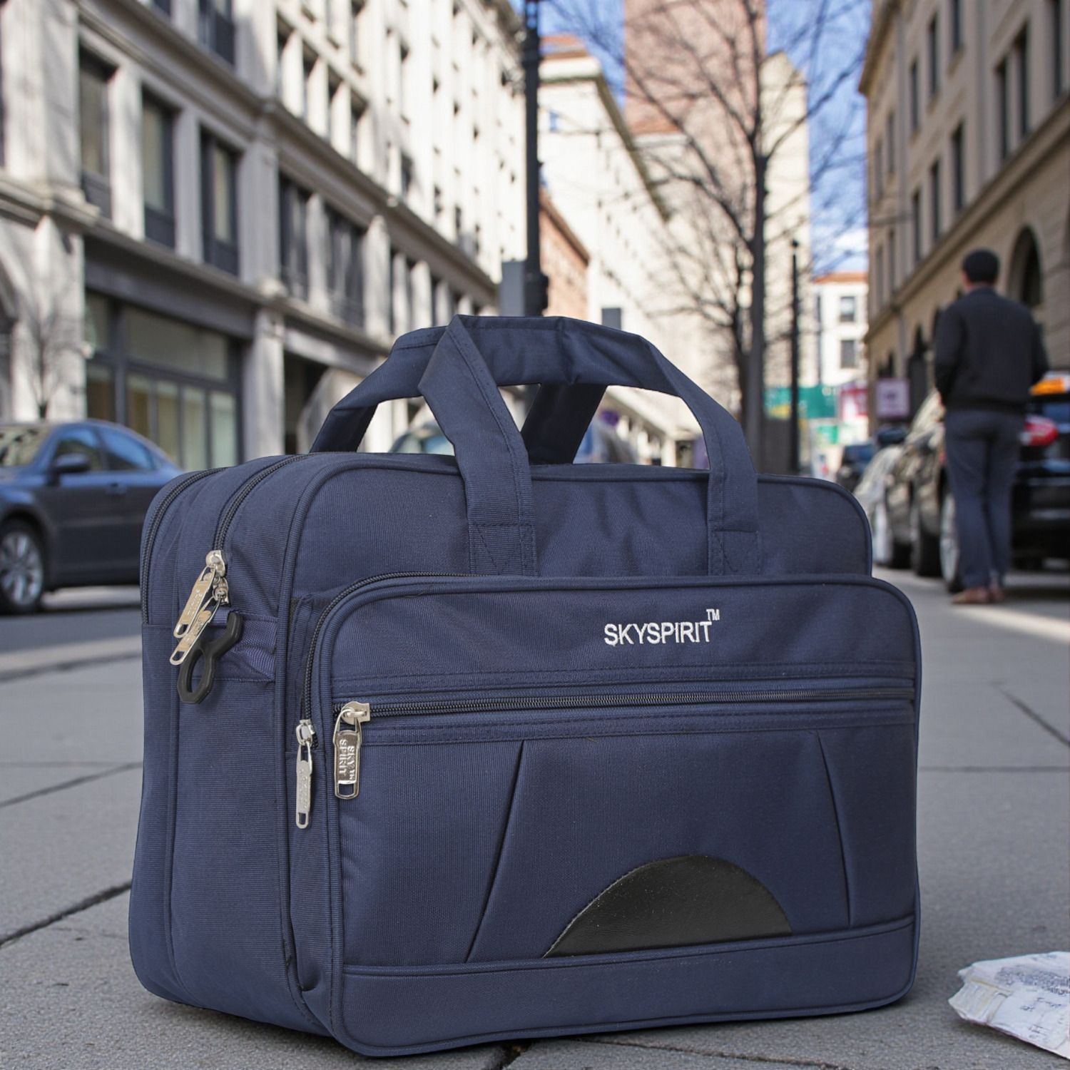 sky spirit Men & Women Blue Messenger Bag-picture-21