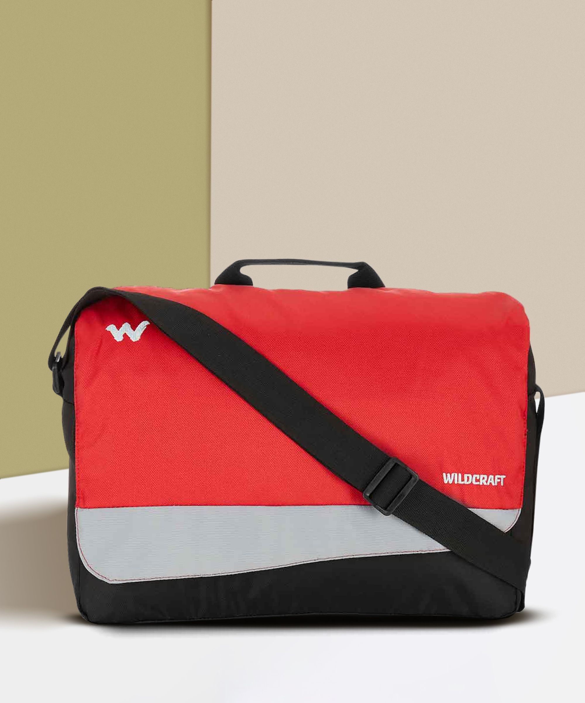 Men & Women Red Messenger Bag-image-2