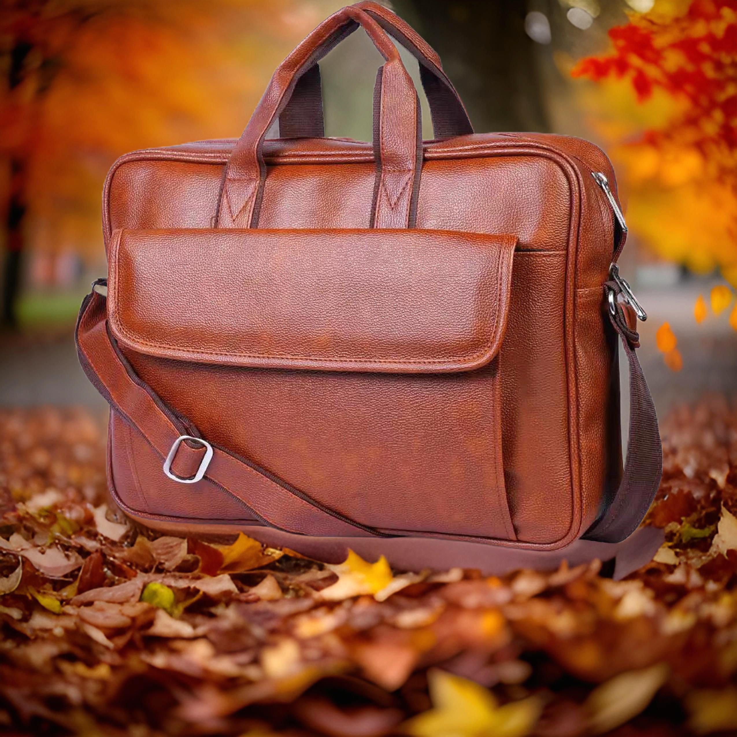 house of common Men & Women Tan Messenger Bag-picture-15