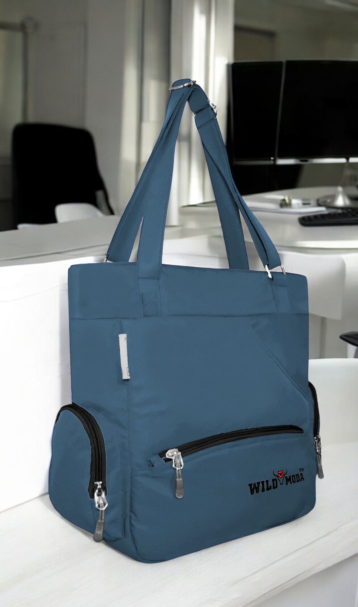 wildmoda Women Blue, Black Shoulder Bag - Regular Size-picture-16
