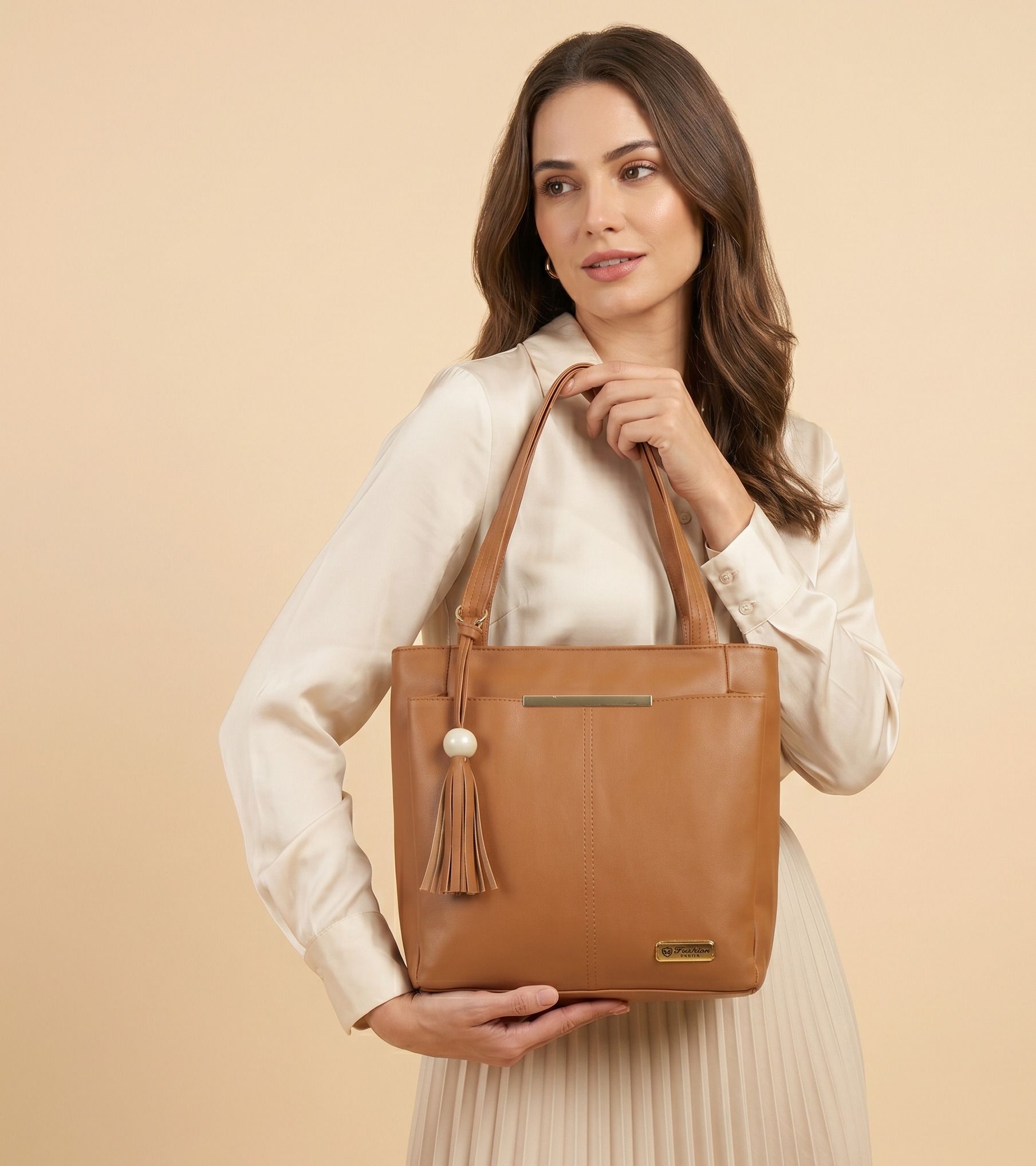 Women Tan Shoulder Bag-image-20