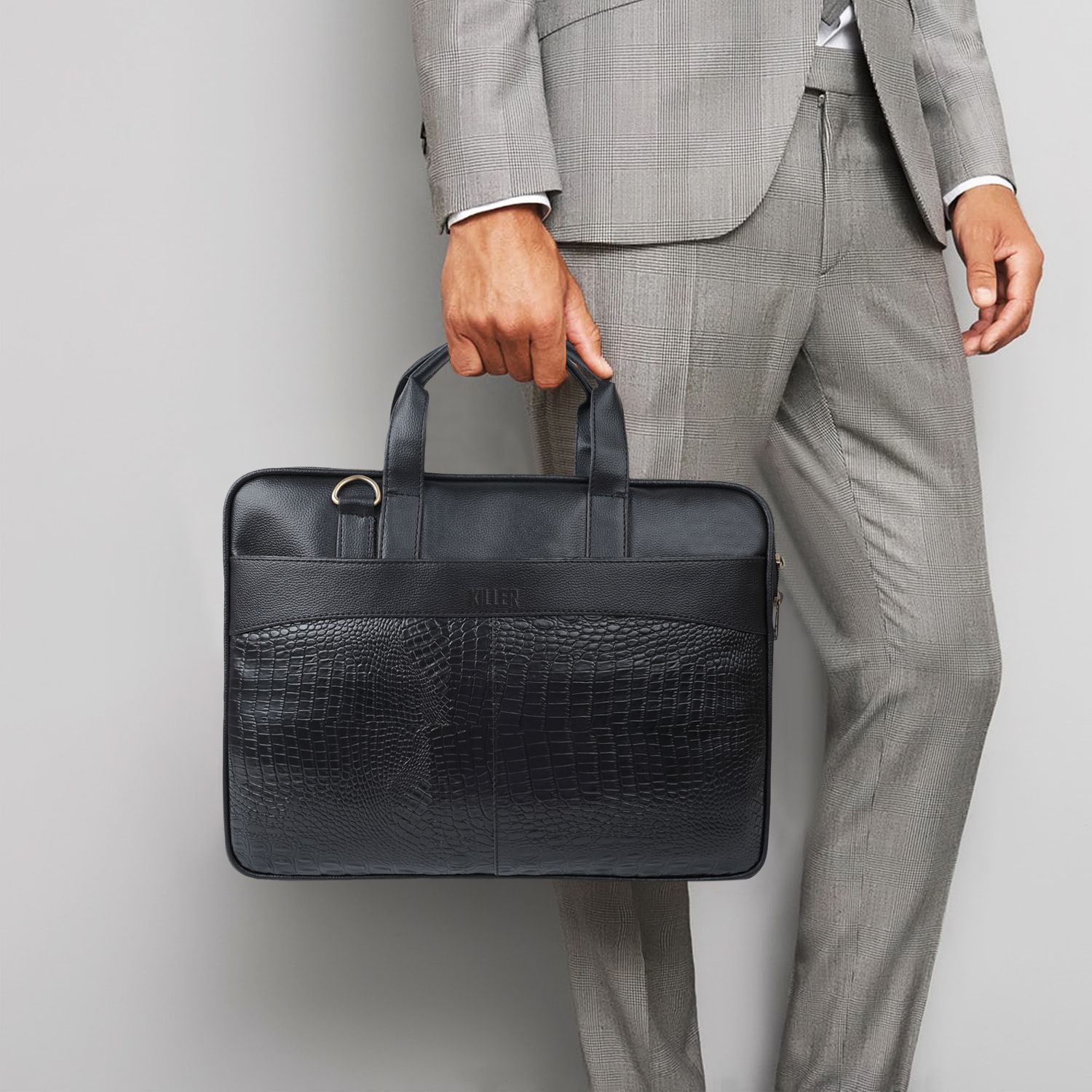 Men Black Messenger Bag-image-40