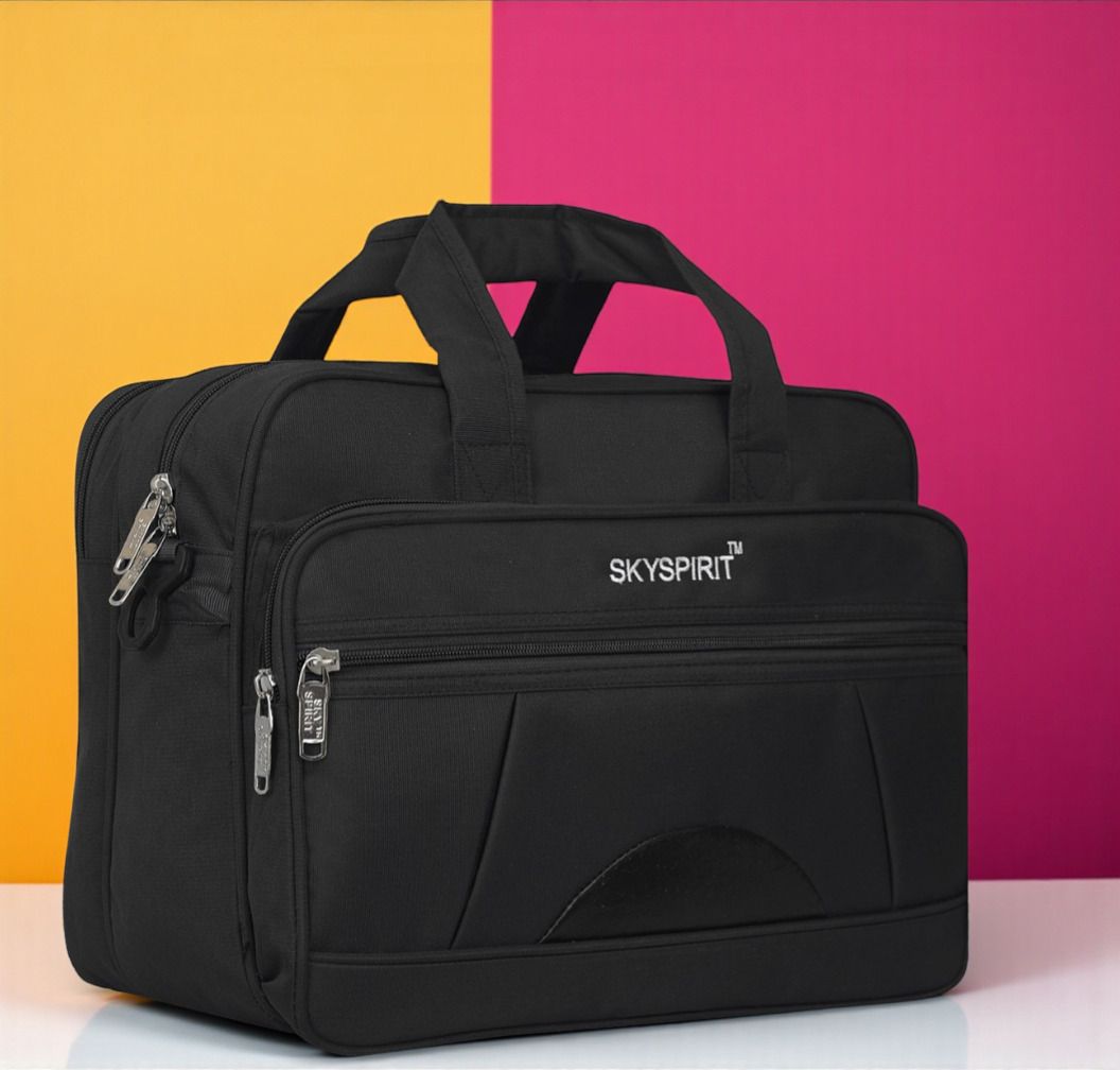 sky spirit Men & Women Black Messenger Bag-picture-44