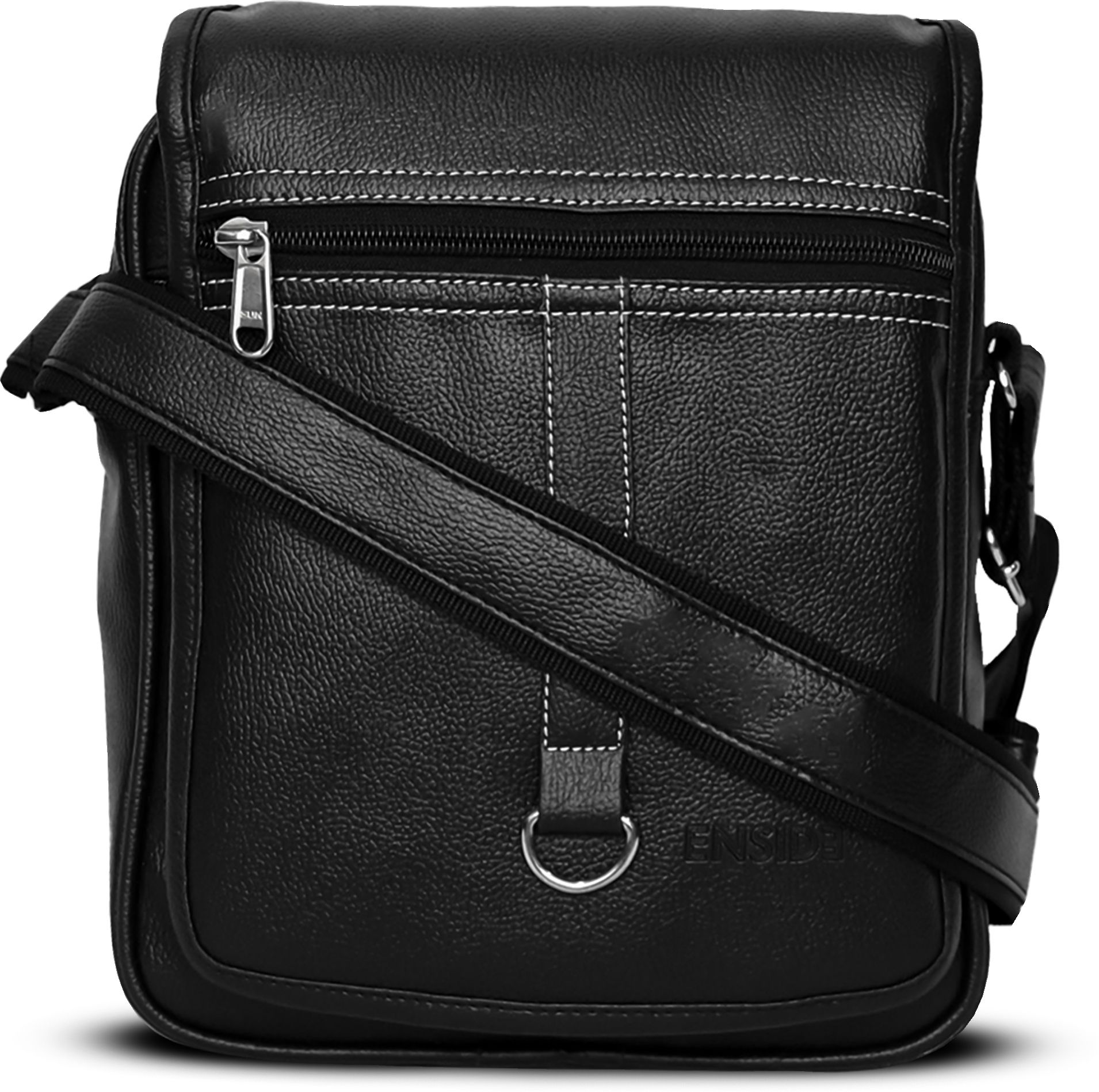 enside Men & Women Black Messenger Bag-picture-23