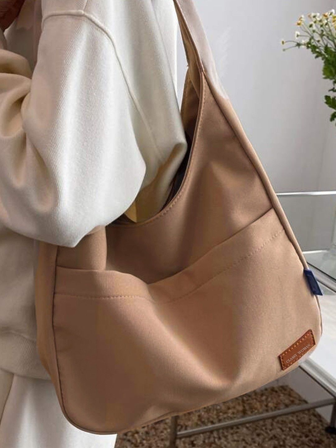 classy women Women Tan Shoulder Bag-picture-16