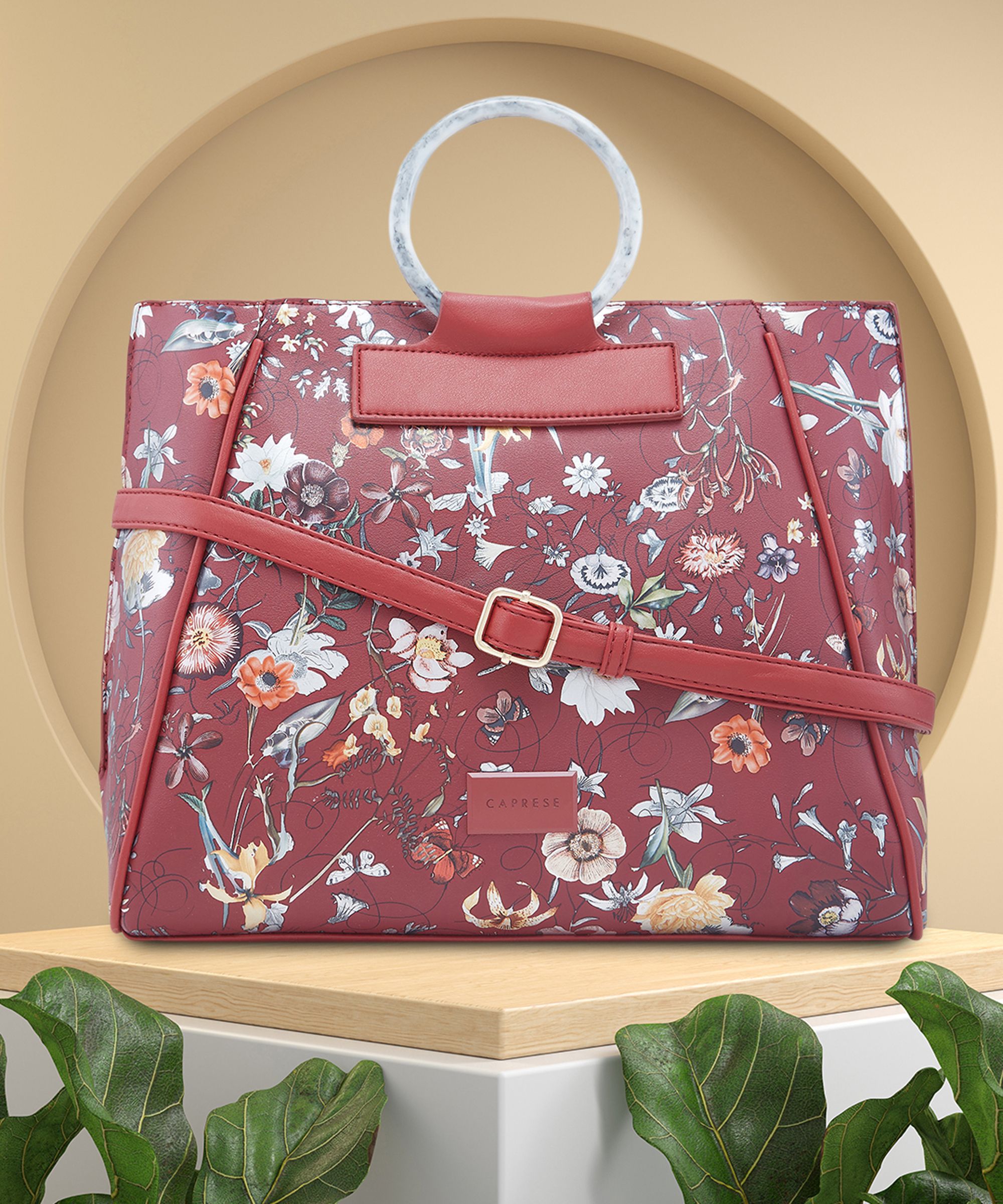 caprese Women Red Satchel-picture-19