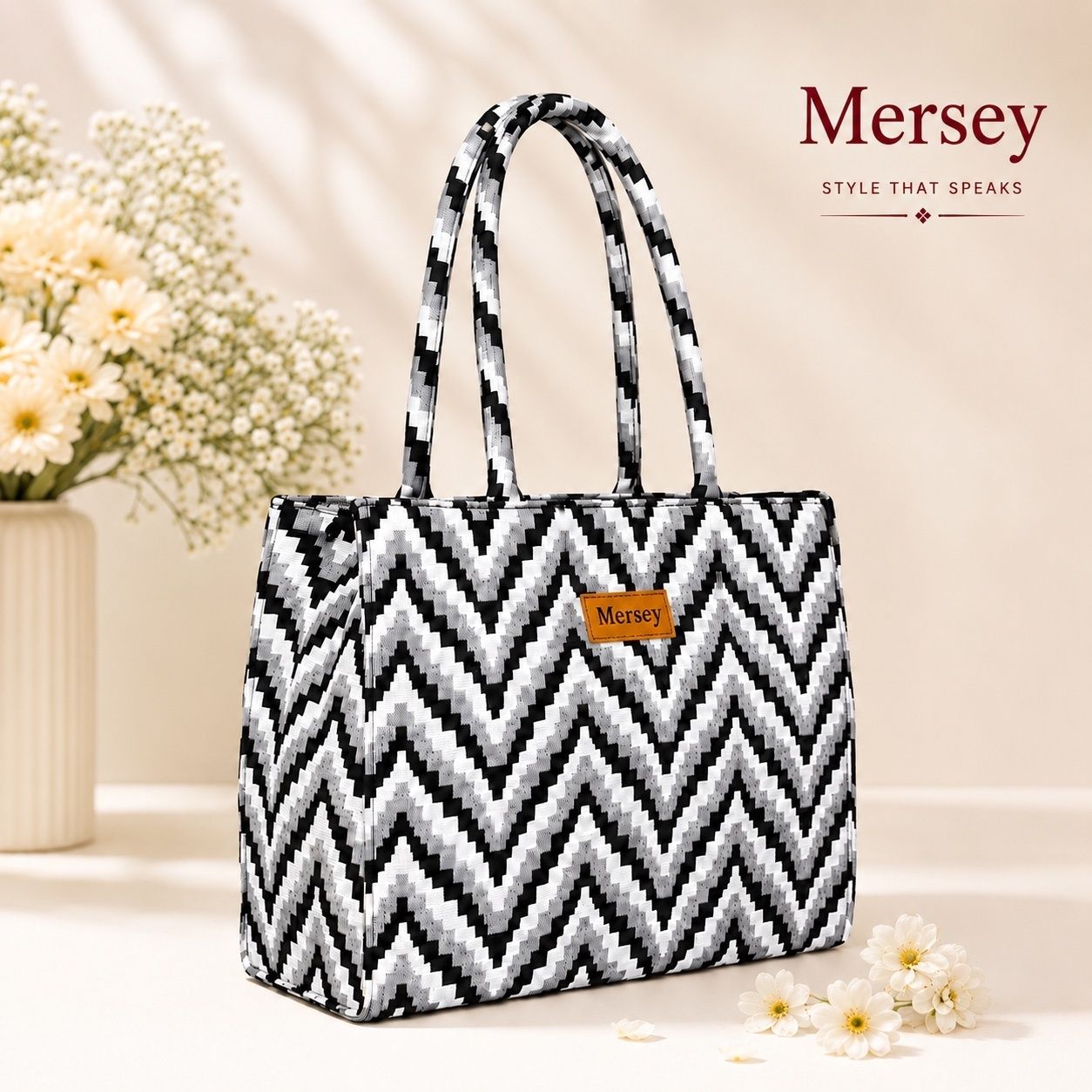 mersey Women Black, White Shoulder Bag-picture-41