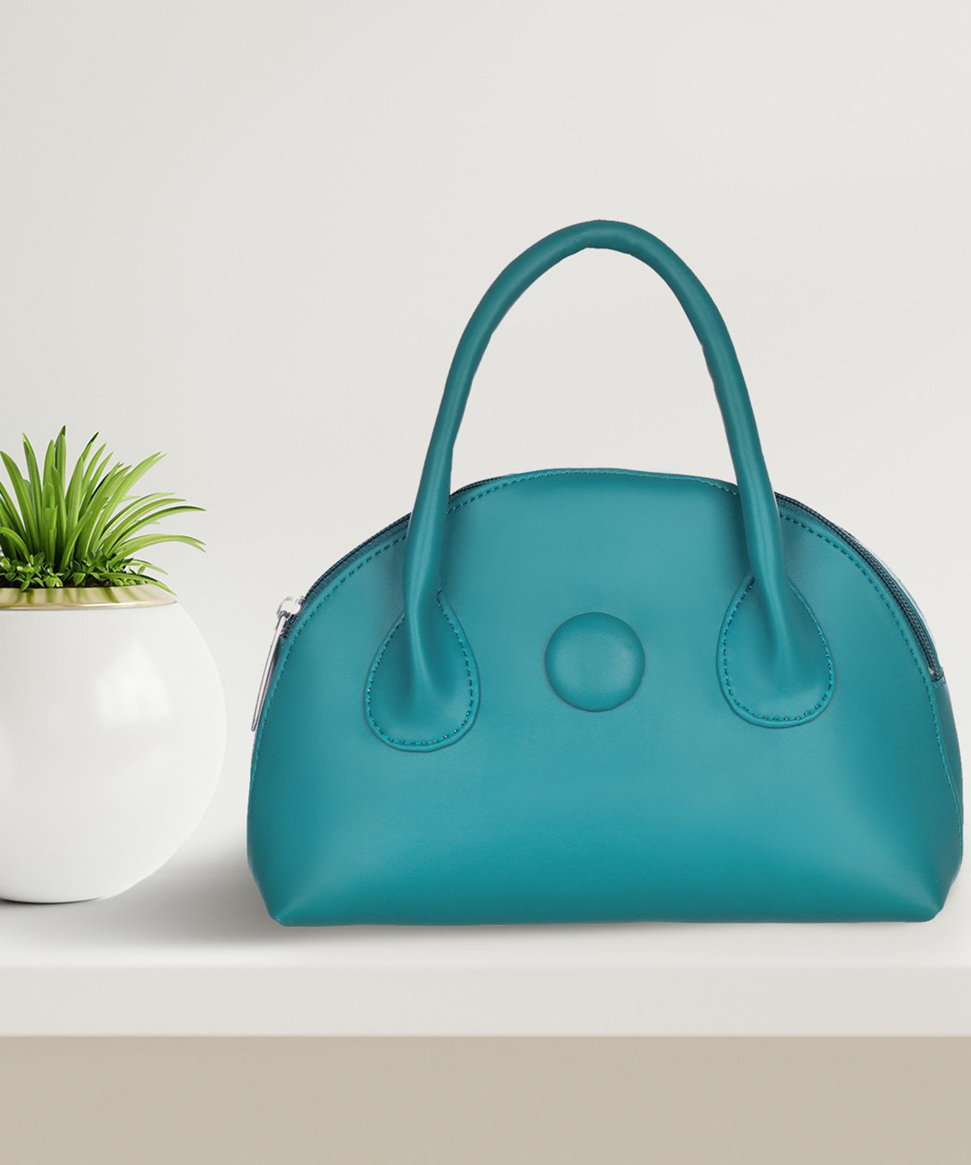 Women Green Hand-held Bag-image-17