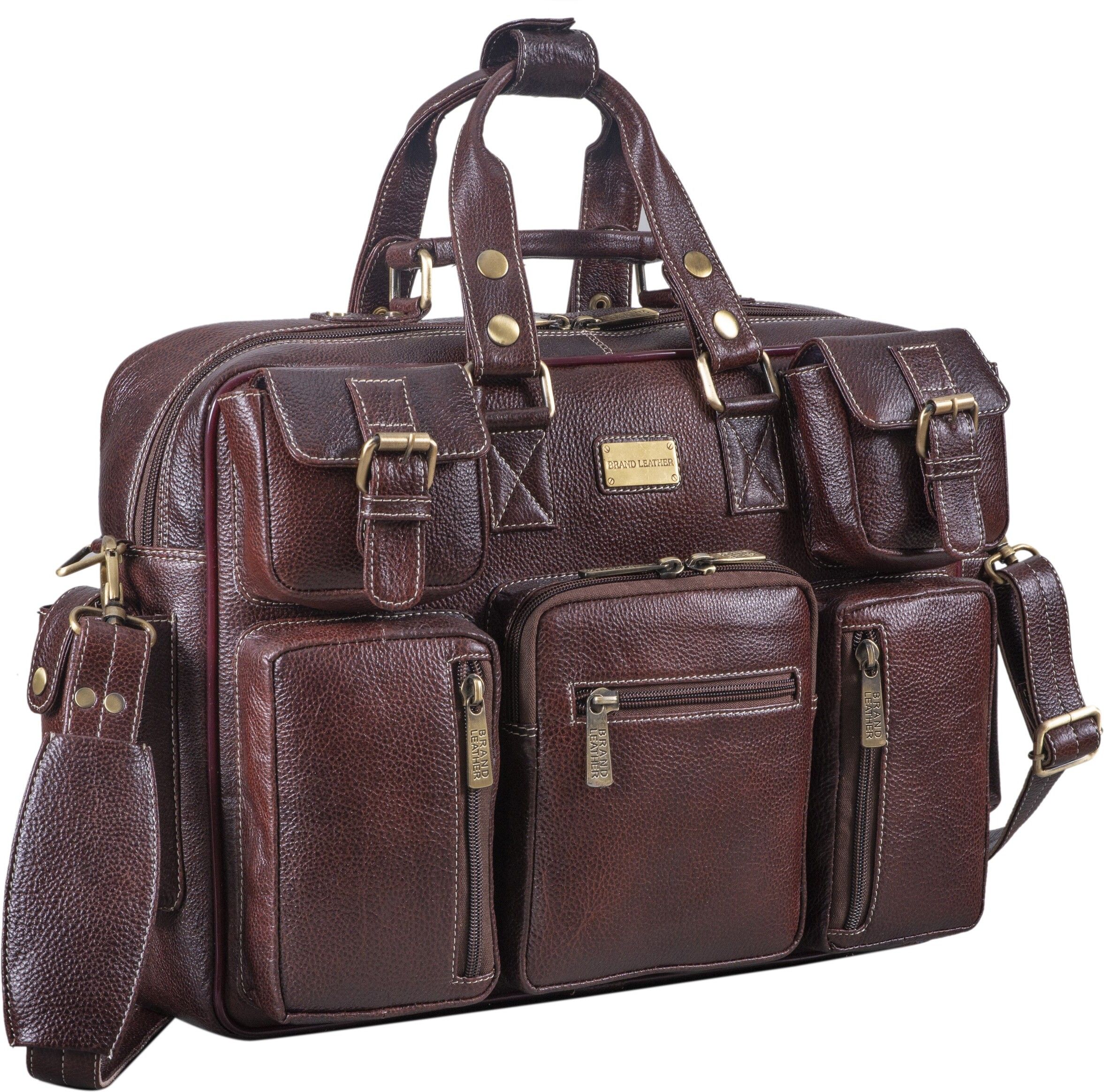 Men Brown Messenger Bag - Regular Size-image-41