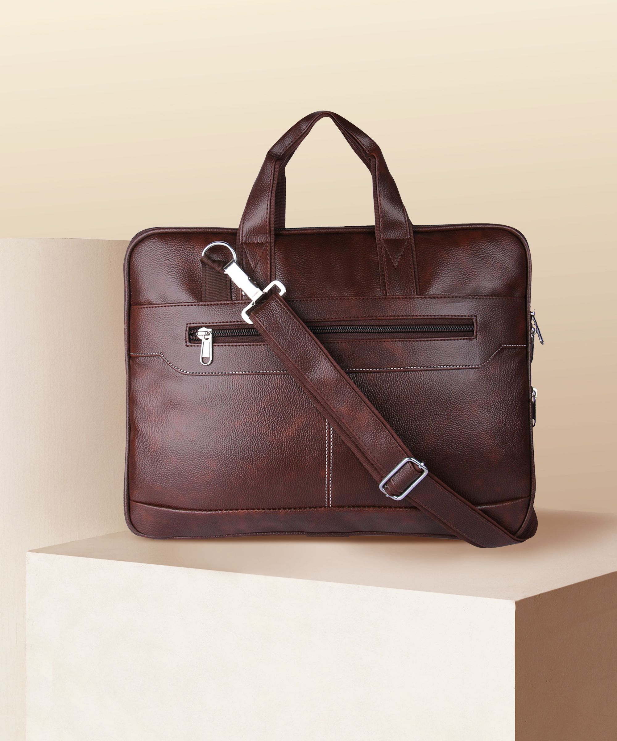 zurbaa Men & Women Brown Messenger Bag - Extra Spacious-picture-16