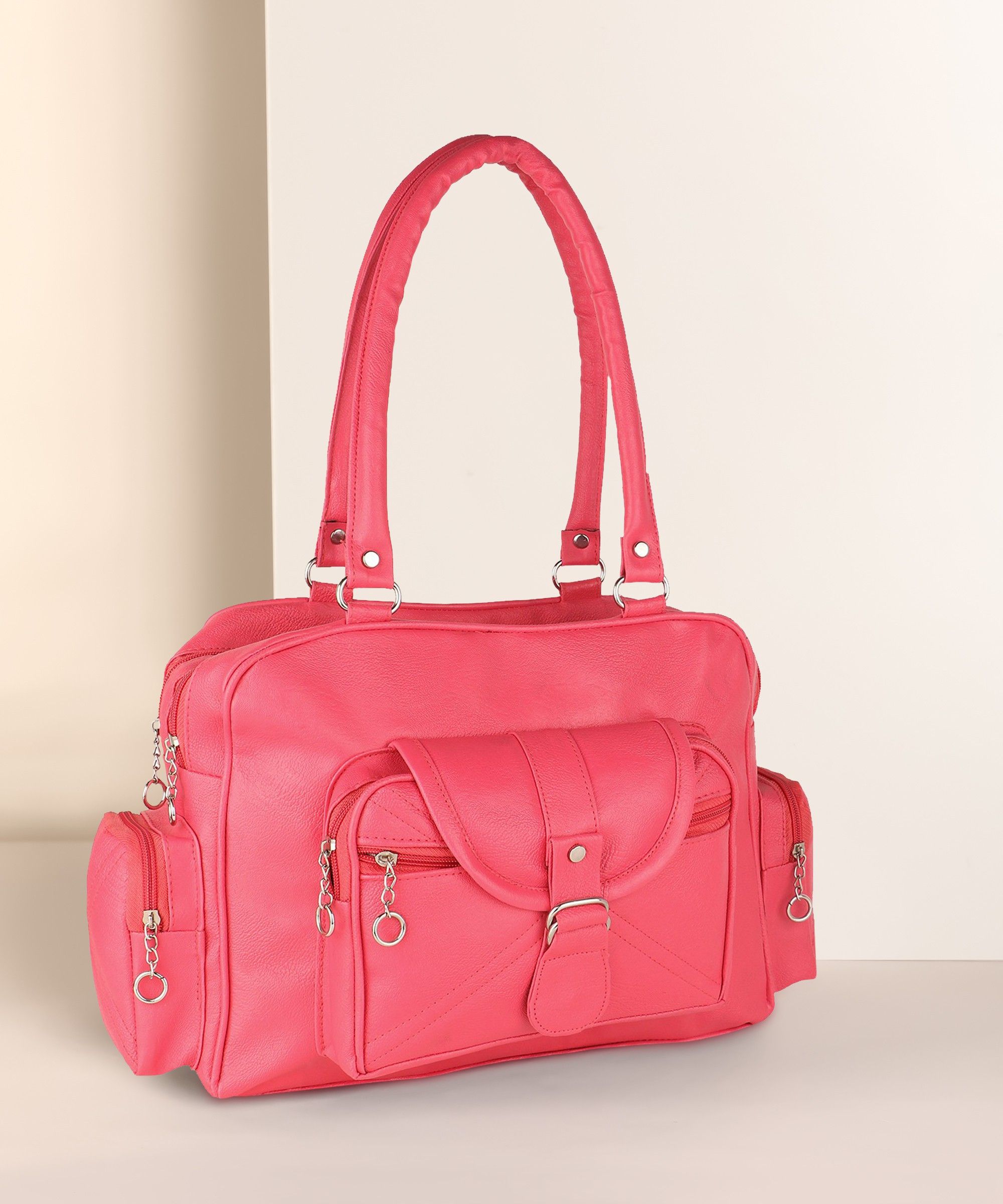 Women Pink Satchel - Extra Spacious-image-21