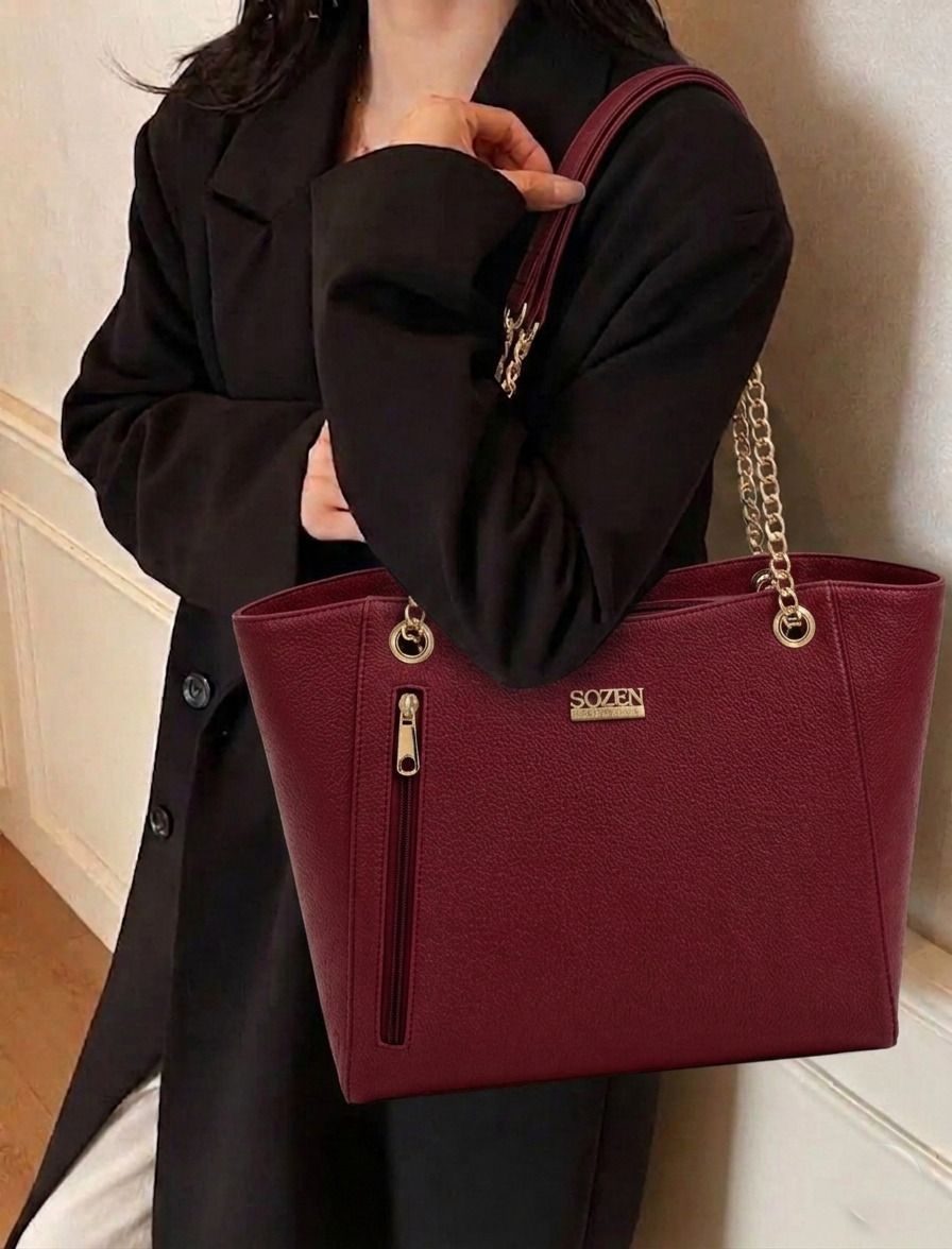 Women Maroon Tote-image-45