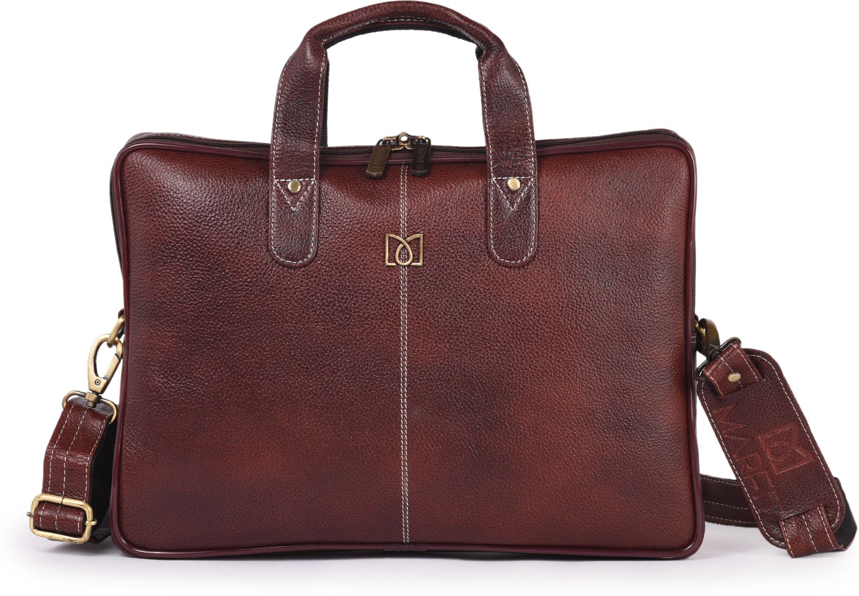 Men Brown Messenger Bag - Extra Spacious-image-15