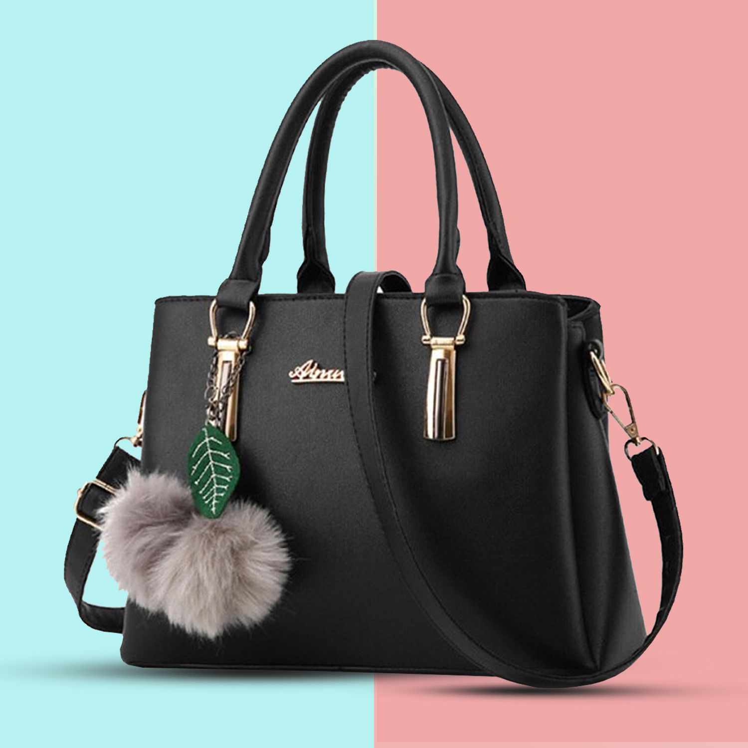 Women Black Messenger Bag