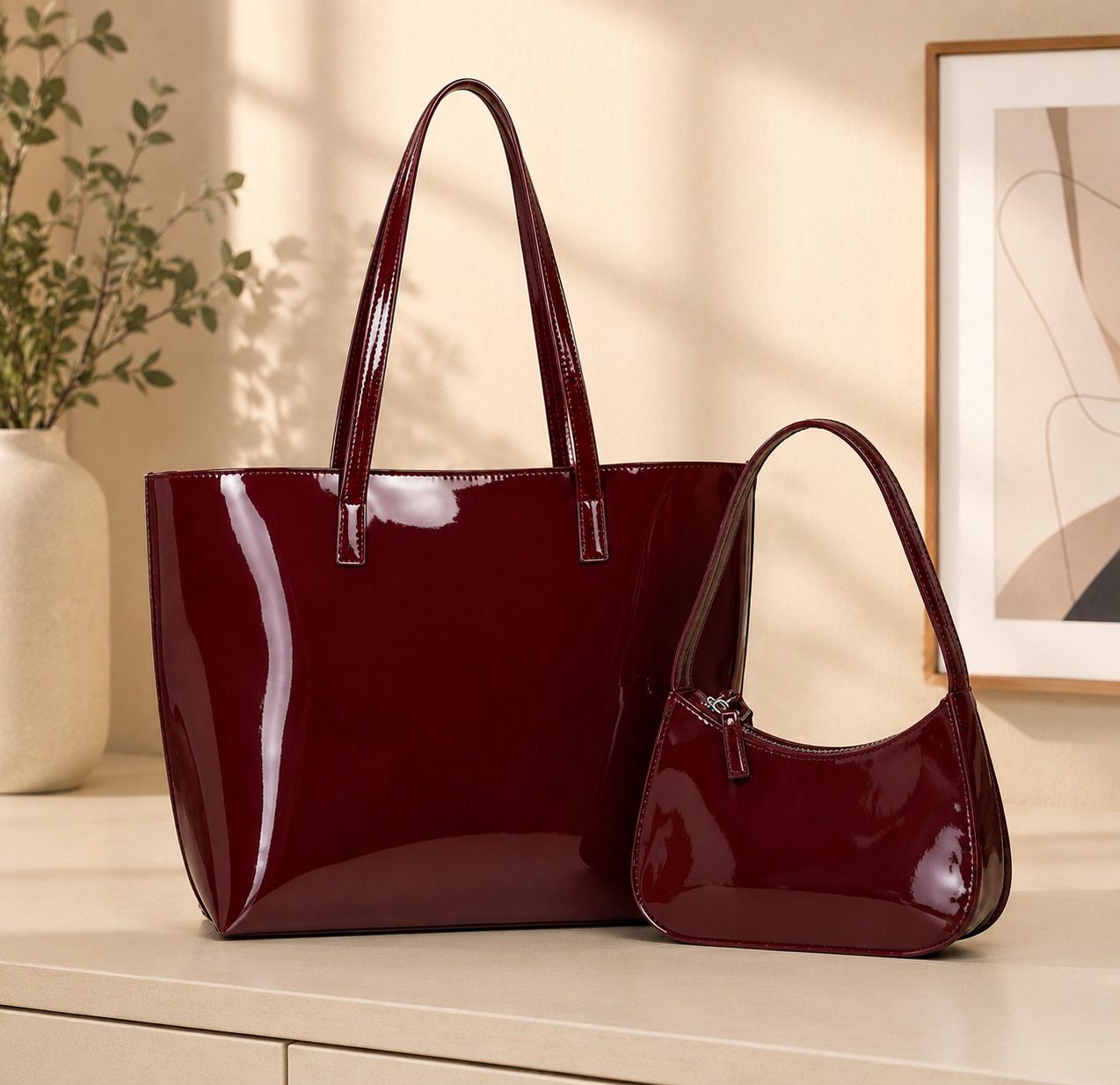Women Maroon Shoulder Bag-image-46
