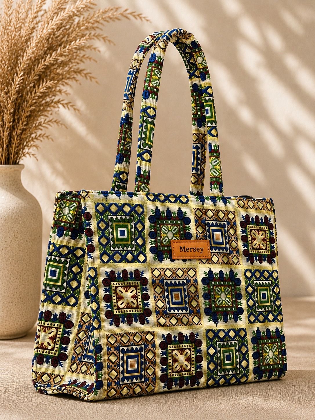 mersey Women Blue, Green, Yellow Shoulder Bag-picture-39