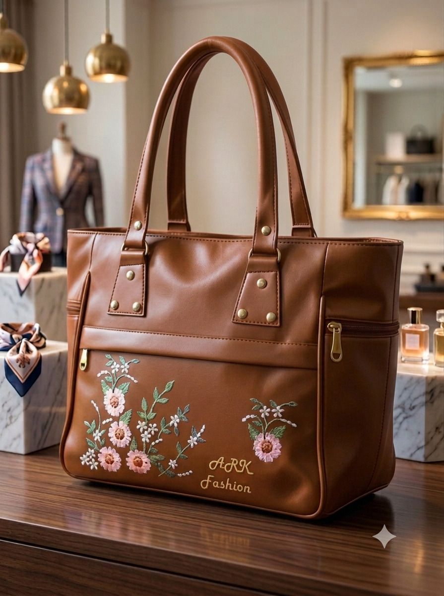 Women Brown Tote-image-2